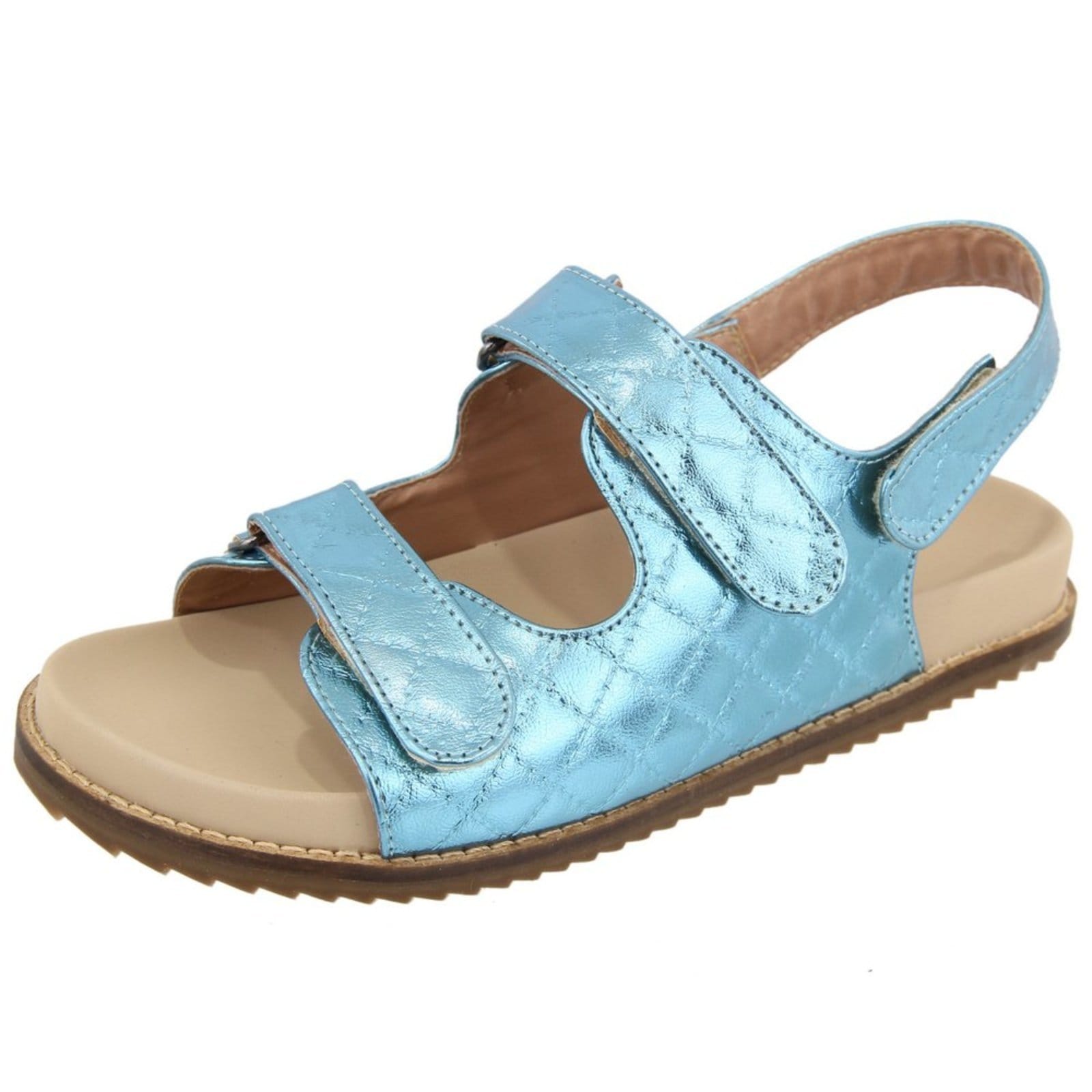 Sandalia Birken Rasteira Papete Metalizado