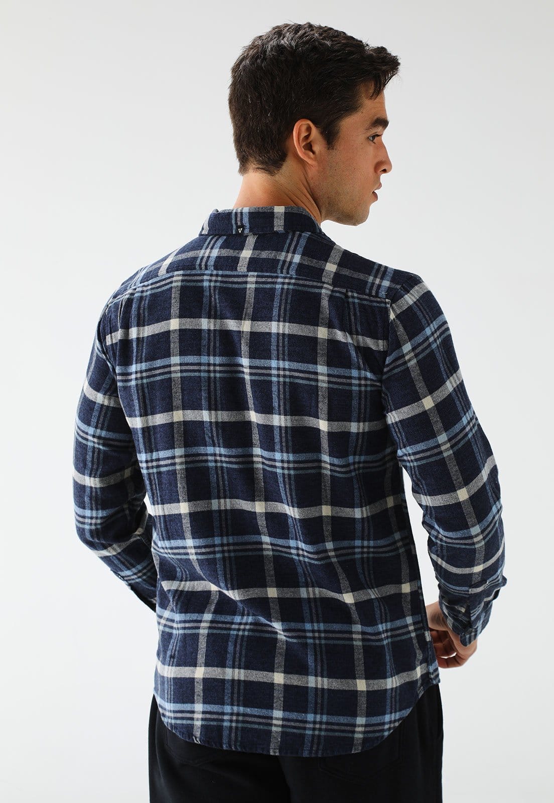 Vista 2 Camisa Vissla Reta Xadrez Azul-Marinho Vissla azul marinho