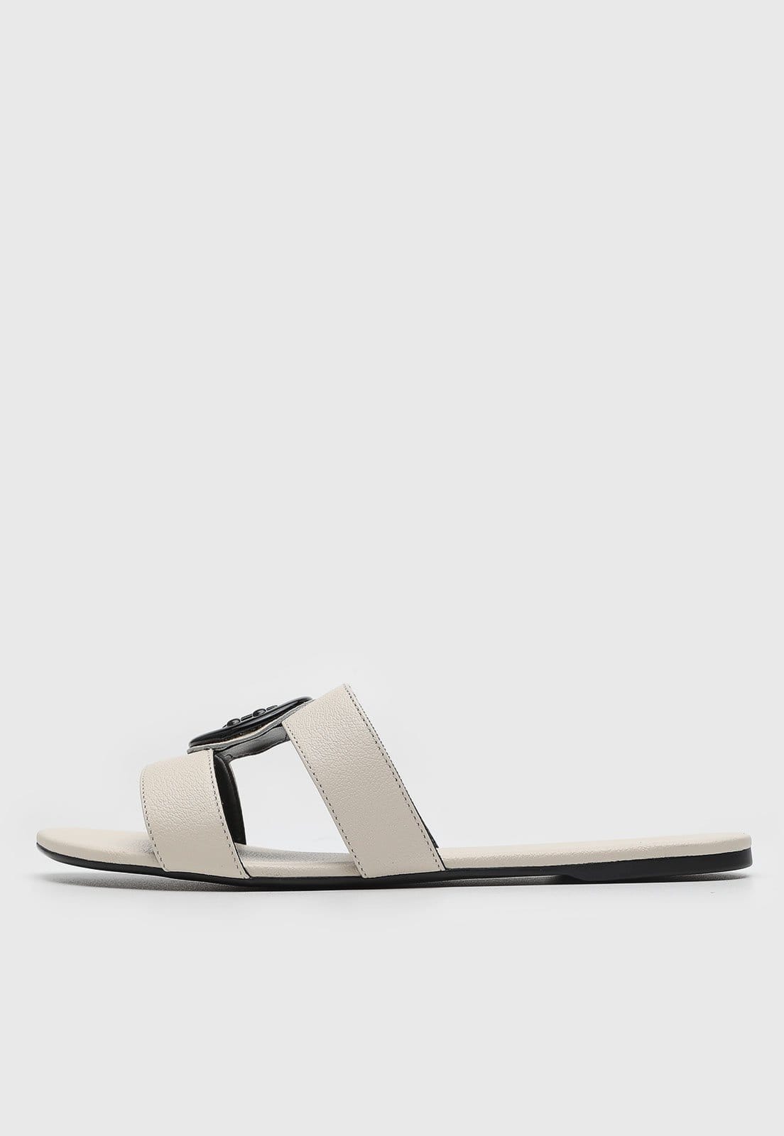 Rasteira Slide Jorge Bischoff Logo Off-White