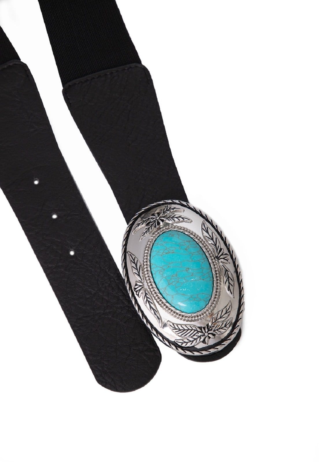 Cinto Cabanafree Elástico Fivela Azul Preto - 2