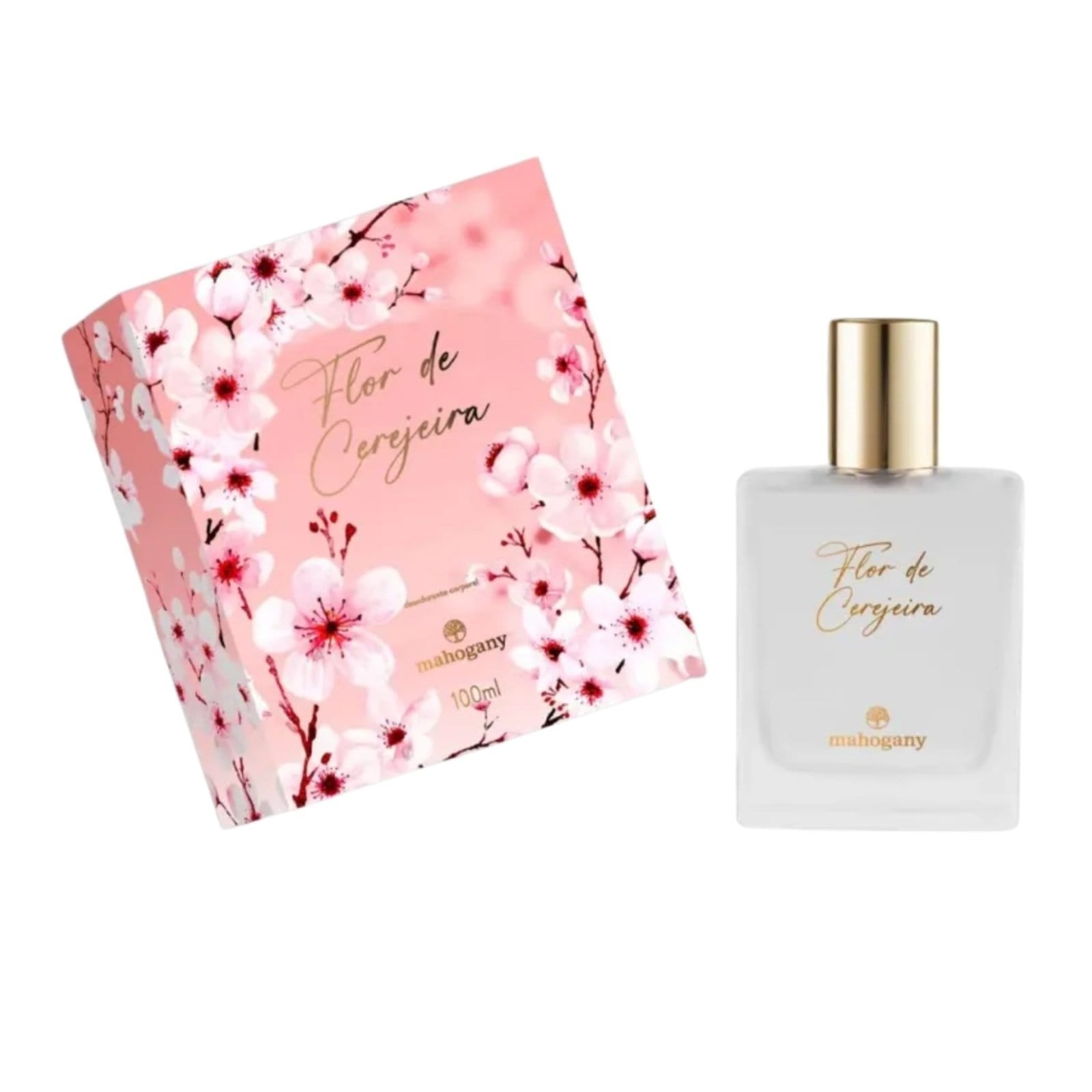 Mahogany Fragrância Desodorante Corporal Flor De Cerejeira 100 Ml