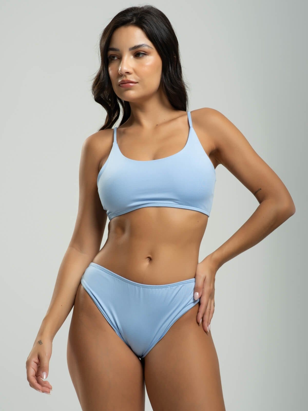 Biquini Faixa Calcinha Comum Bojo Removivel Proteção Uv 50+ Vicbela Serenity
