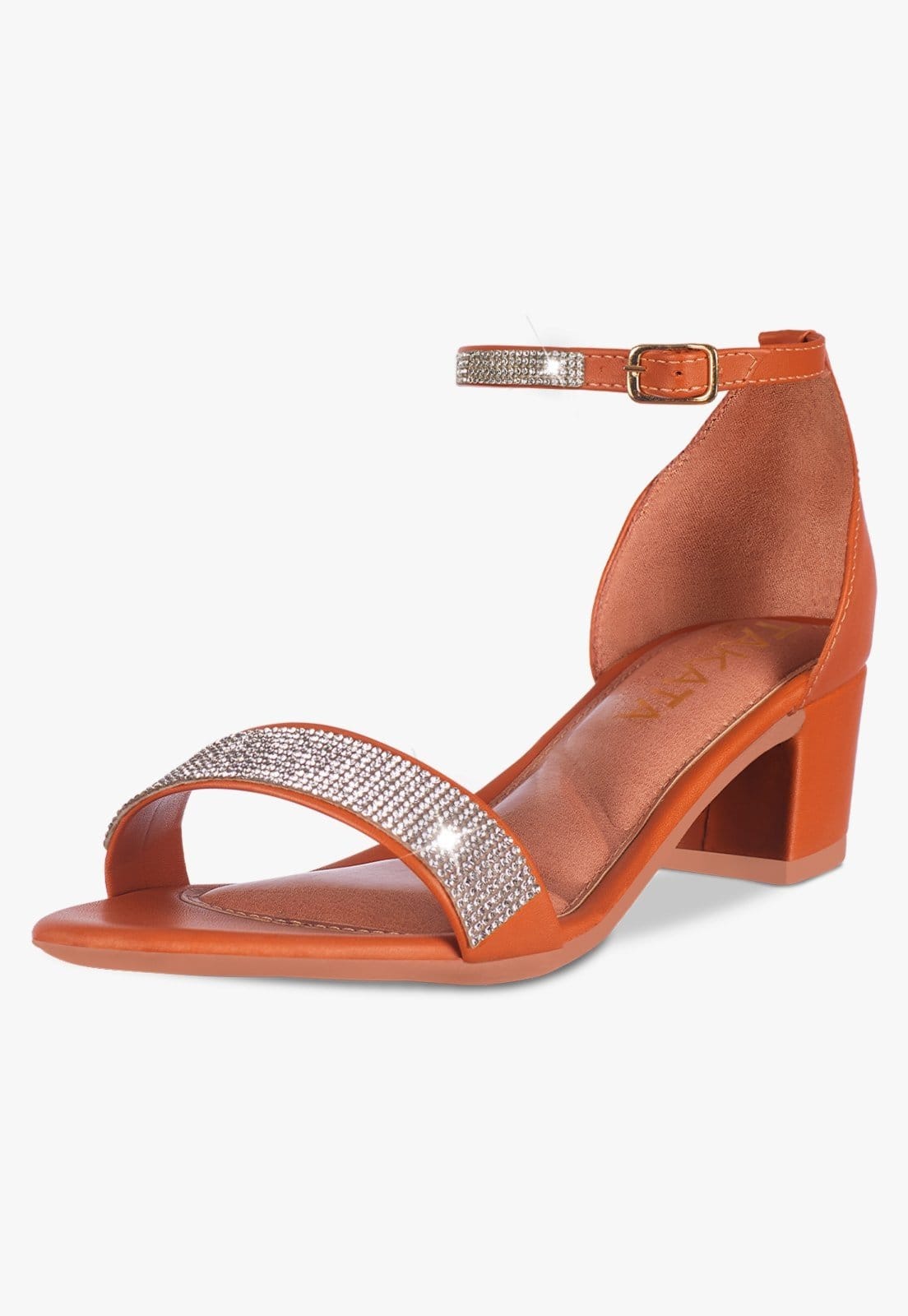 Sandália Feminina Salto Quadrado Grosso Baixo Manta Strass Brilho Confortável Festa