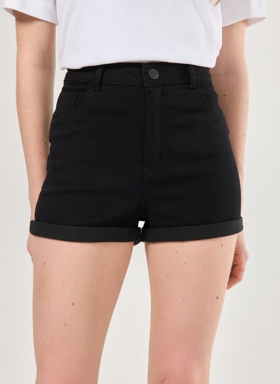 Vista 2 Short Cintura Alta em Sarja Youcom multicolorido