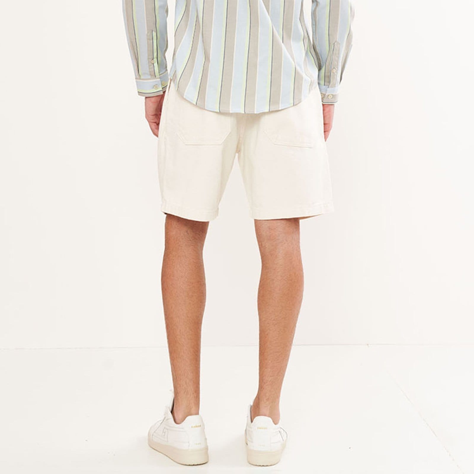 Vista 2 Bermuda Sarja Colcci Bona Pr26 Off White Masculino Colcci amarelo white