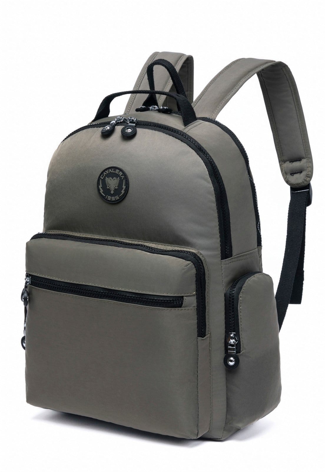 Vista 2 Mochila Bolsa Feminina Cavalera Trabalho Resistente Escolar Reforçada Cavalera cinza