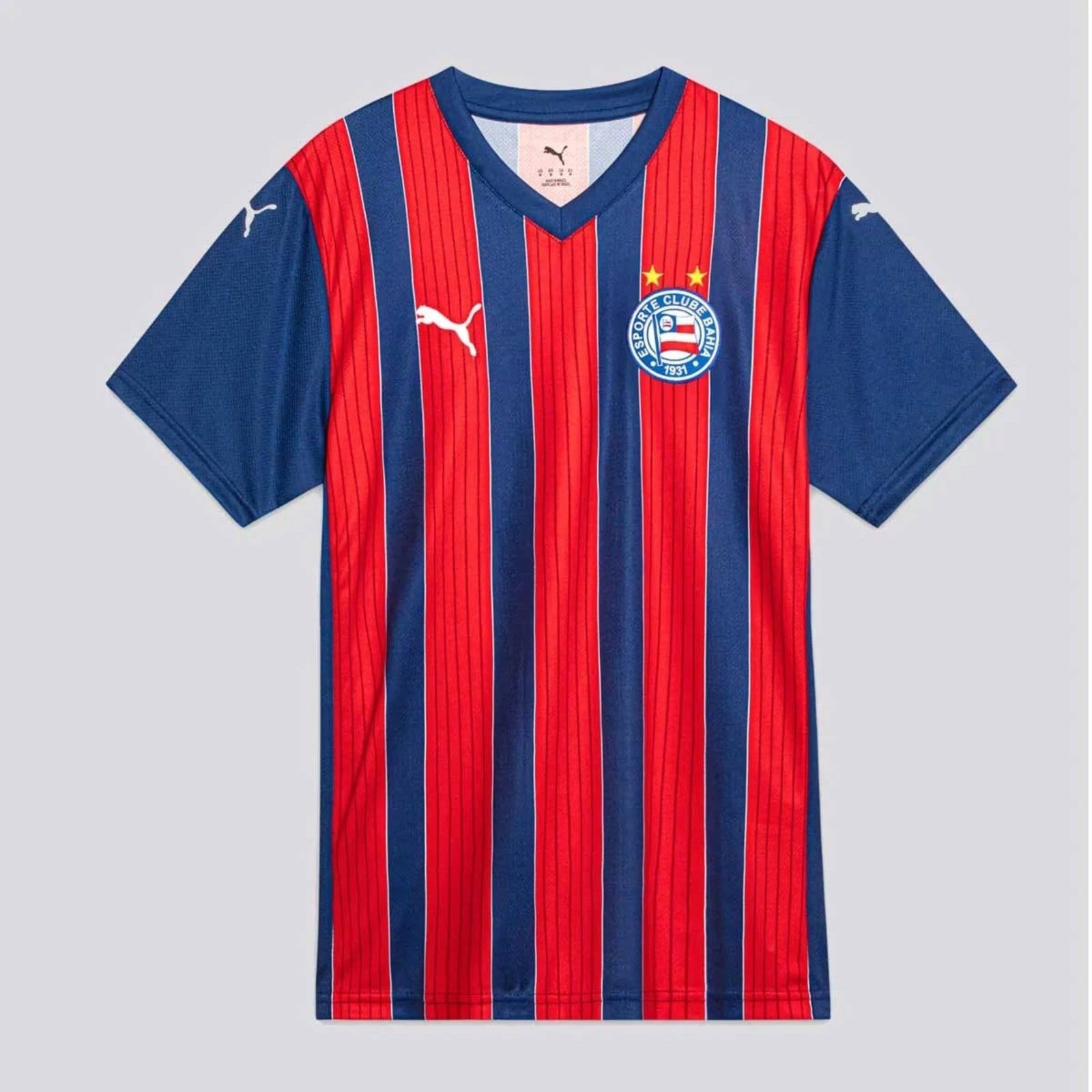 Vista 2 Camisa Puma Bahia II 2025 10 E. Ribeiro Puma azul marinho