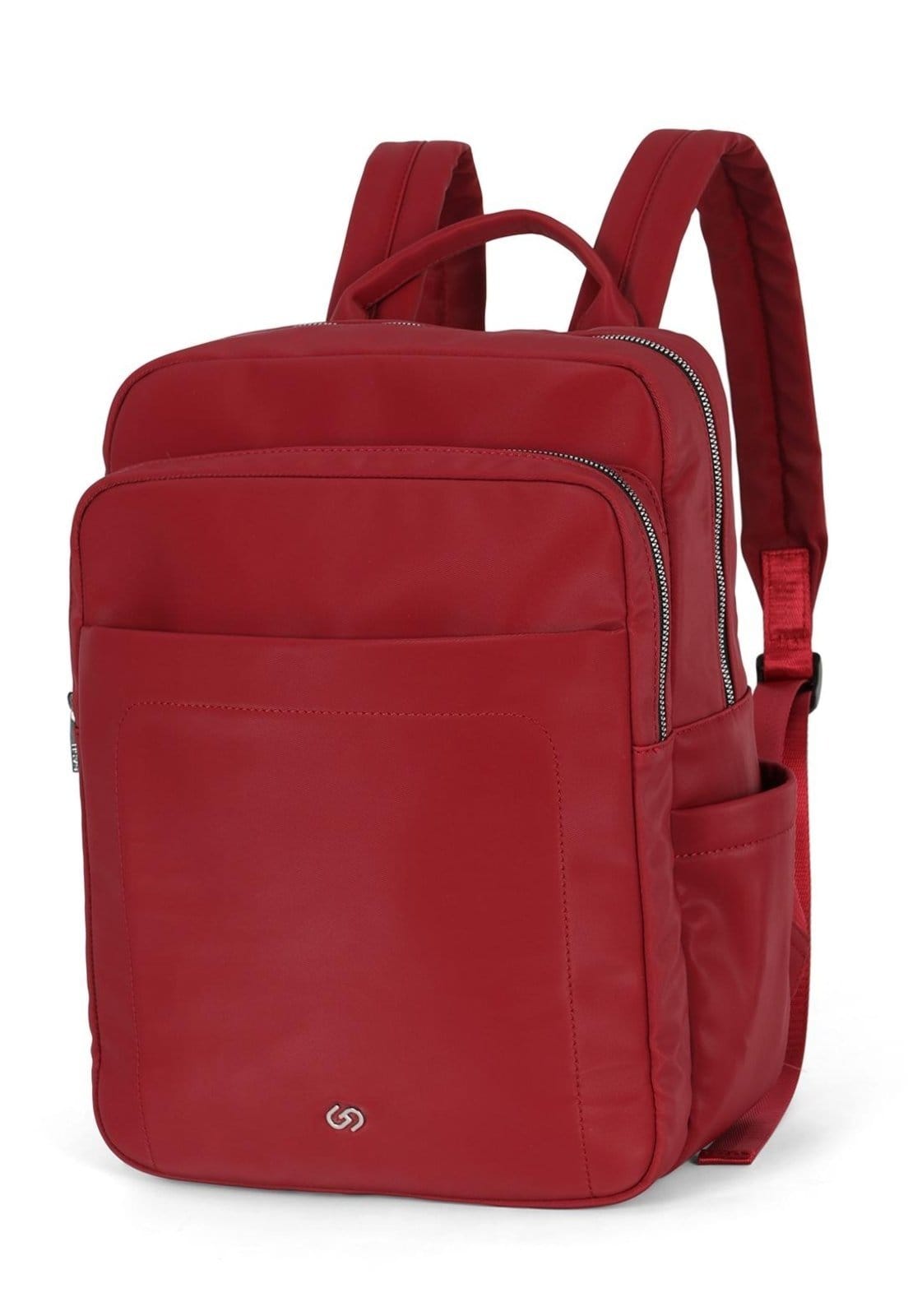 Vista 2 Mochila de Costas Pequena Executiva Notebook Gash Gash vermelho