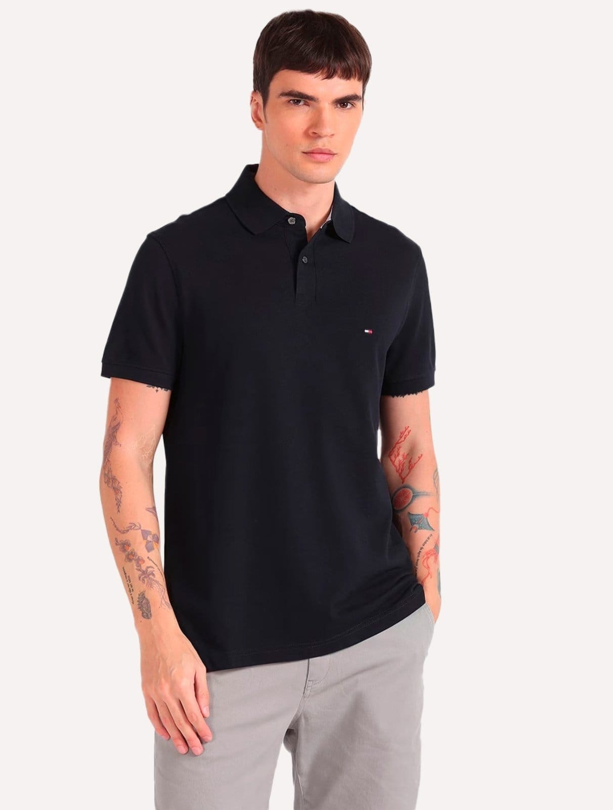 Polo Tommy Hilfiger Masculina Regular 1985 Marinho