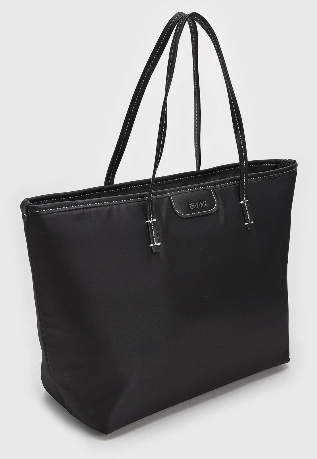 Vista 2 Bolsa Tiracolo Santa Lolla Tote Preta Santa Lolla preto