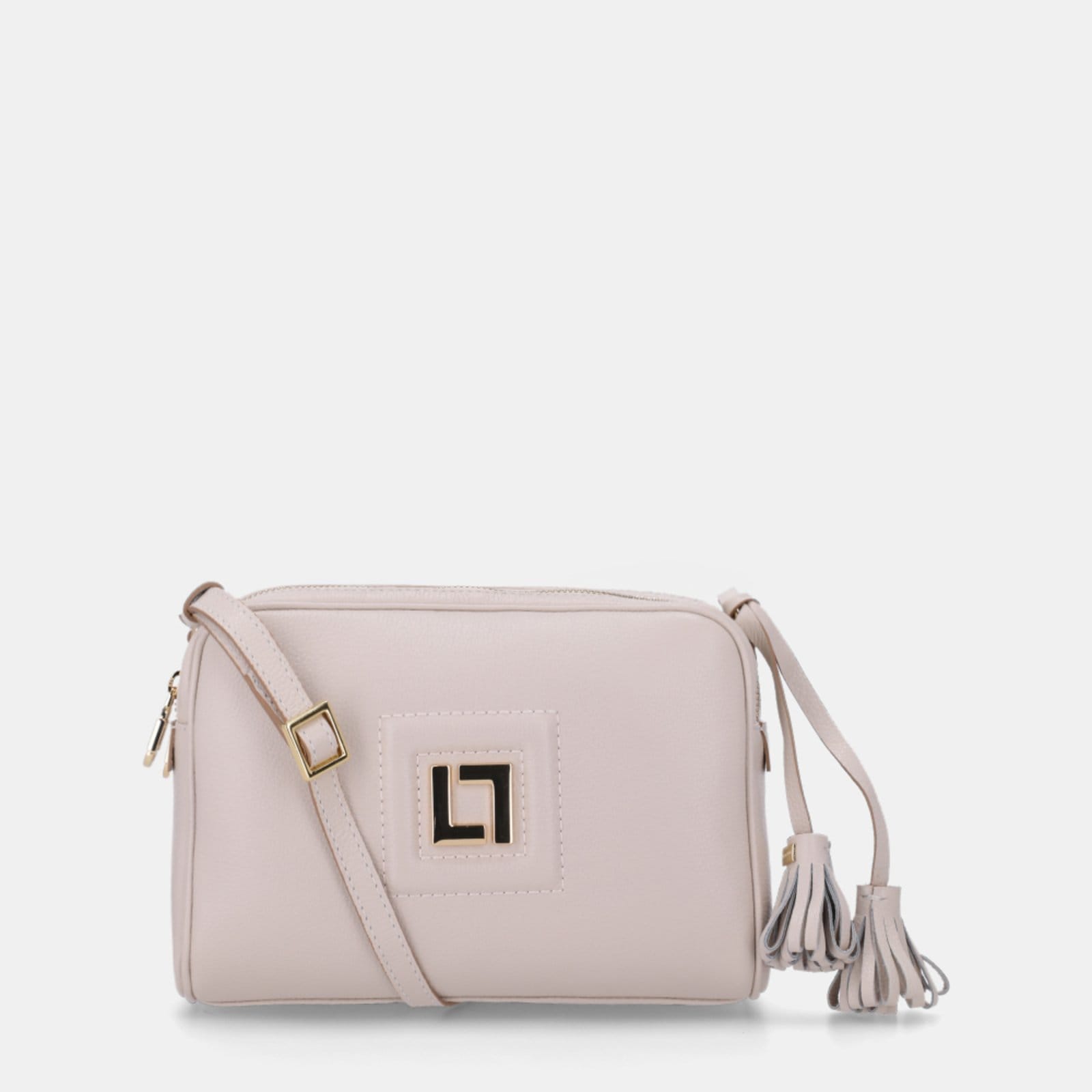 Bolsa Média Couro Luz Da Lua 10005324 Luz Da Lua Off-white