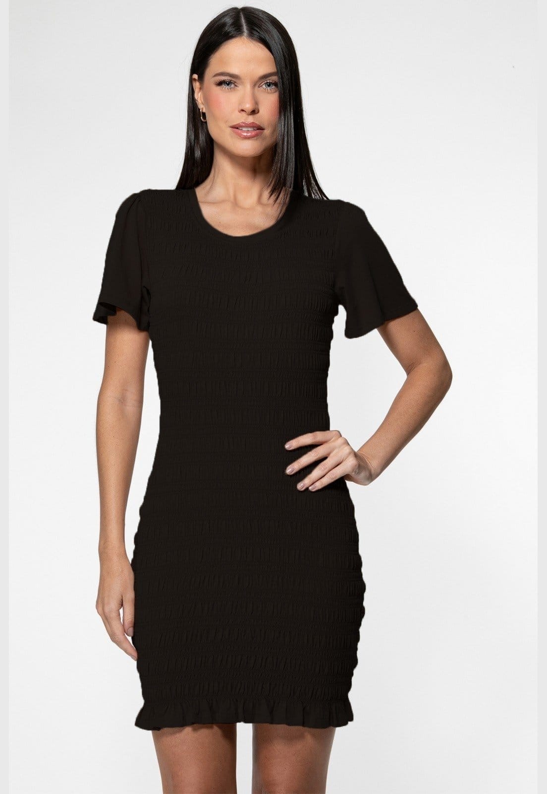 Vestido Guess Mini Lastex Franzido