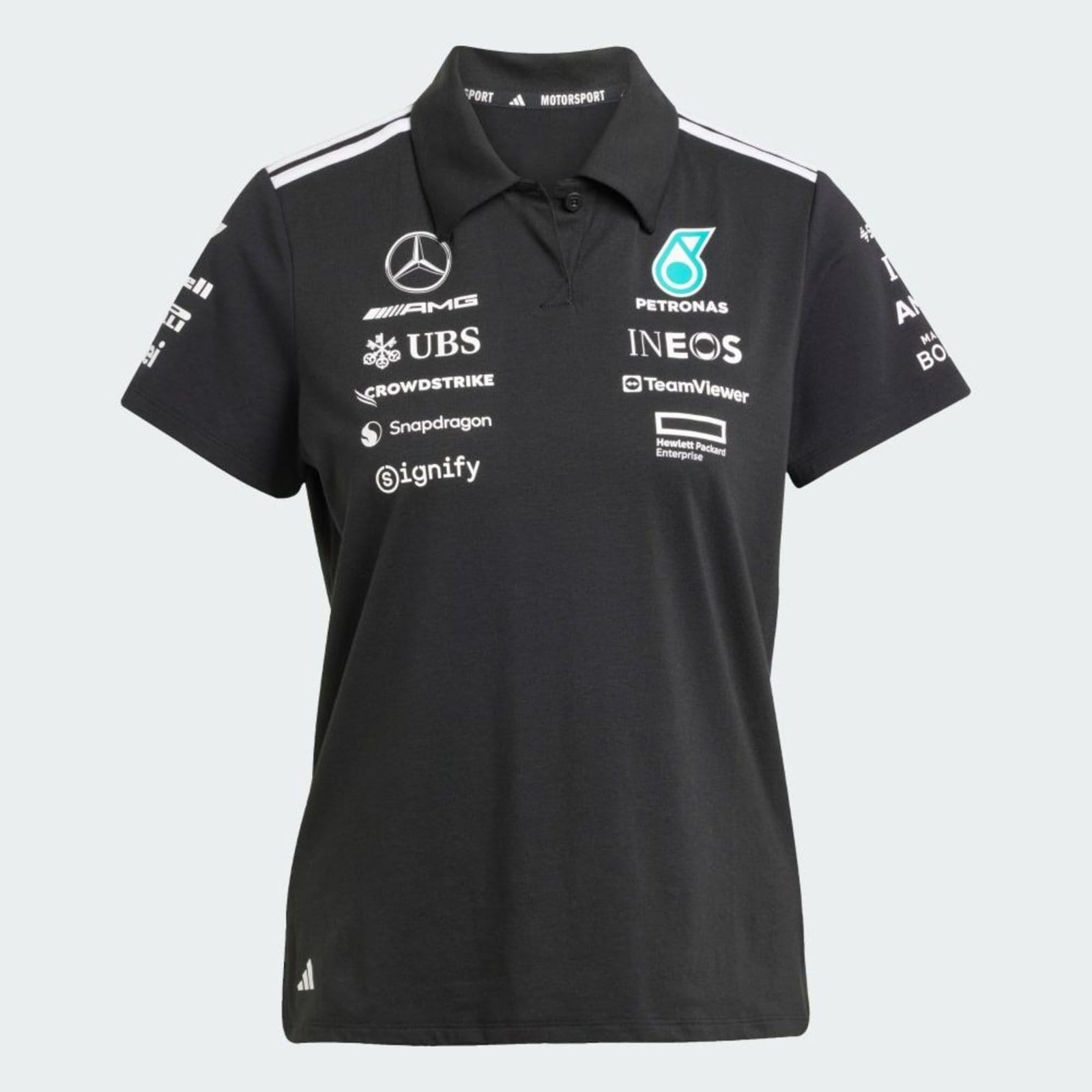 Vista 2 Camisa Polo Preta Mercedes - AMG Petronas Formula One Team adidas Performance adidas performance preto