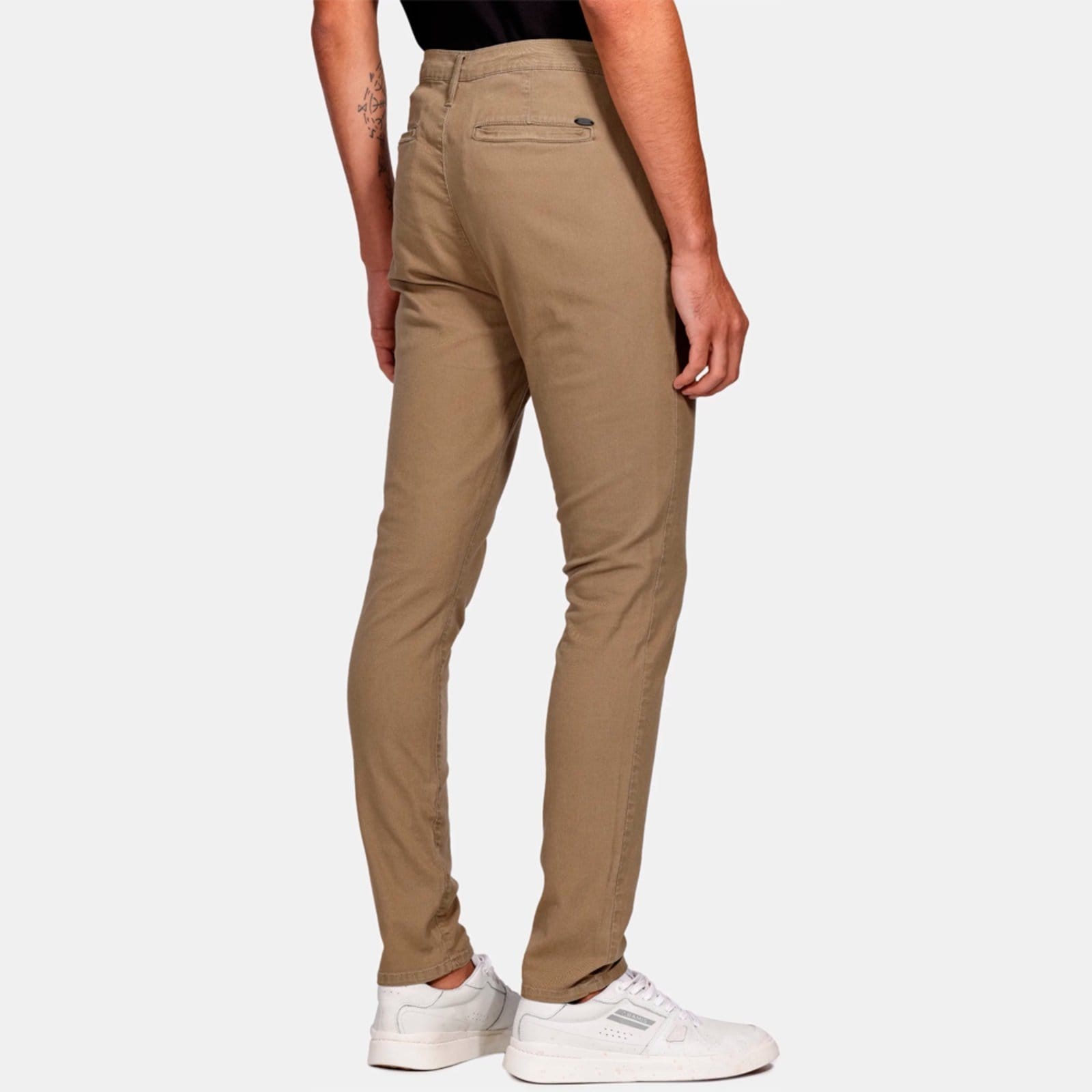 Vista 2 Calça Sarja Aramis Chino Skinny Pr26 Masculino Aramis bege