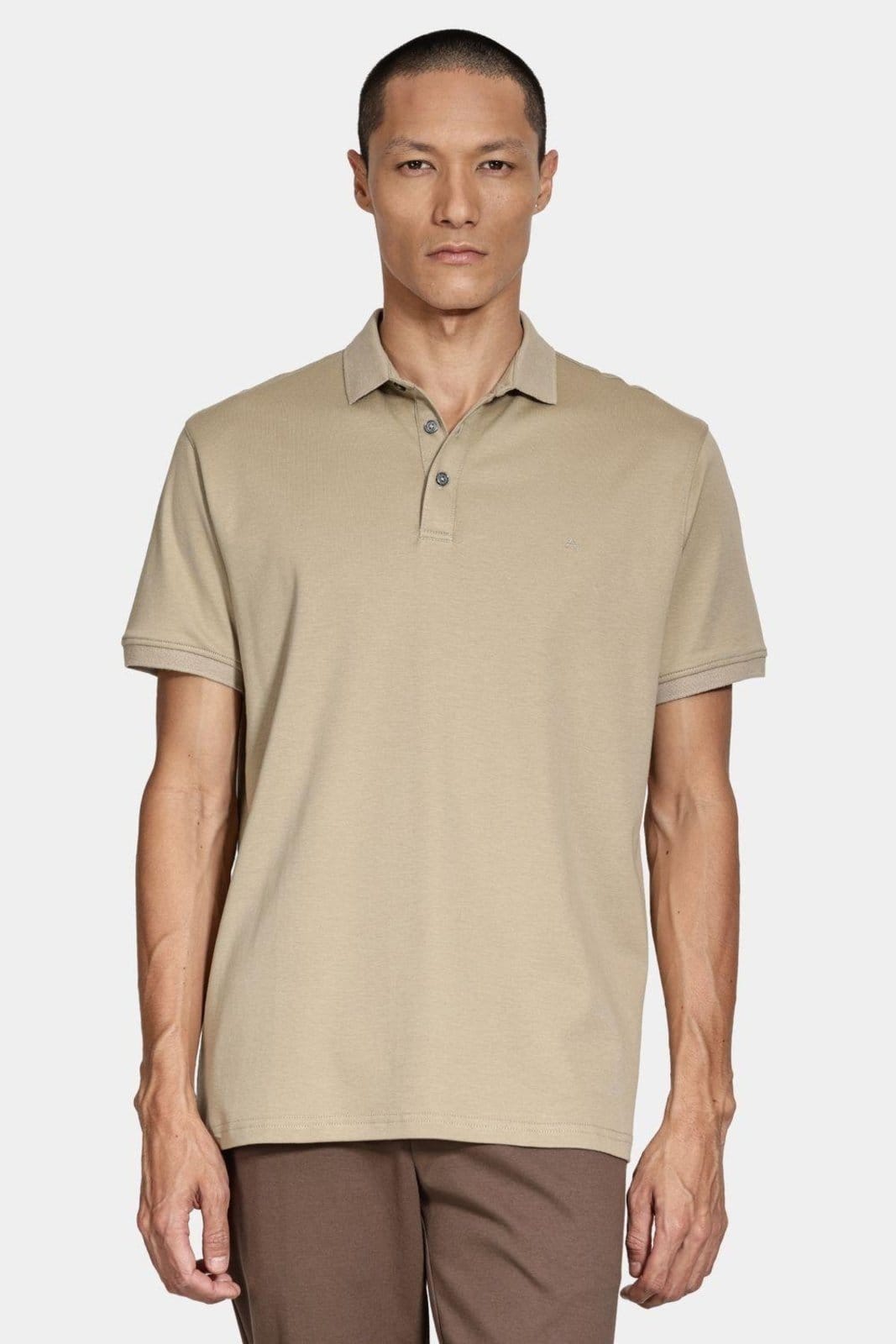 Vista 2 Polo Aramis Tshirt Liquid Cotton Caqui Aramis bege caqui