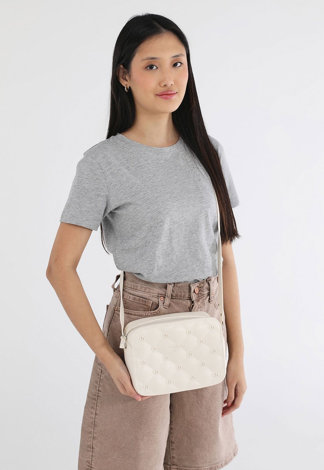 Bolsa Tiracolo Feminina Colcci Alça Ajustável Off-White