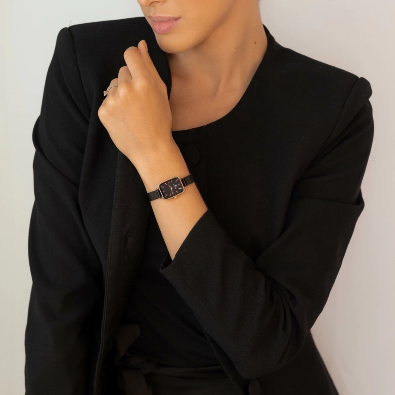 Relógio Feminino Quadrado Square Houston Rosé Gold - 2