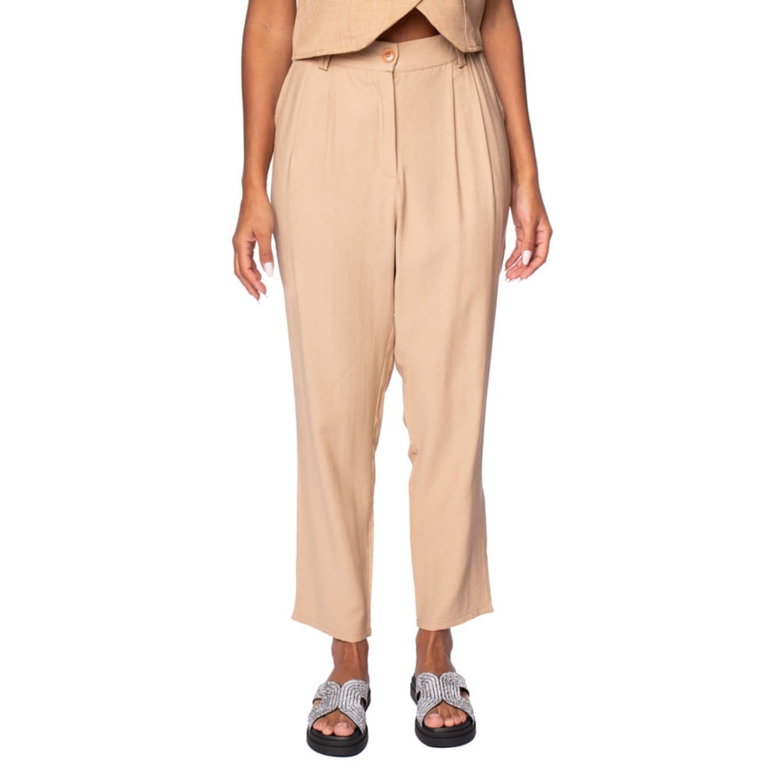 Calça Feminina The Style Box Reta de Alfaiataria