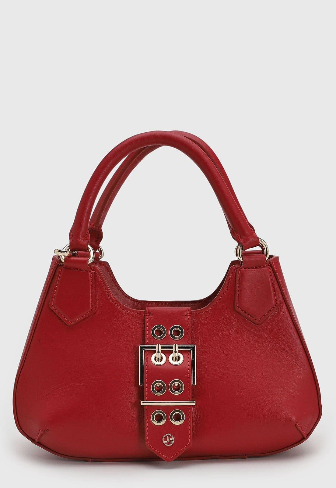 Bolsa Média Jorge Bischoff Detalhe Fivela Vermelha