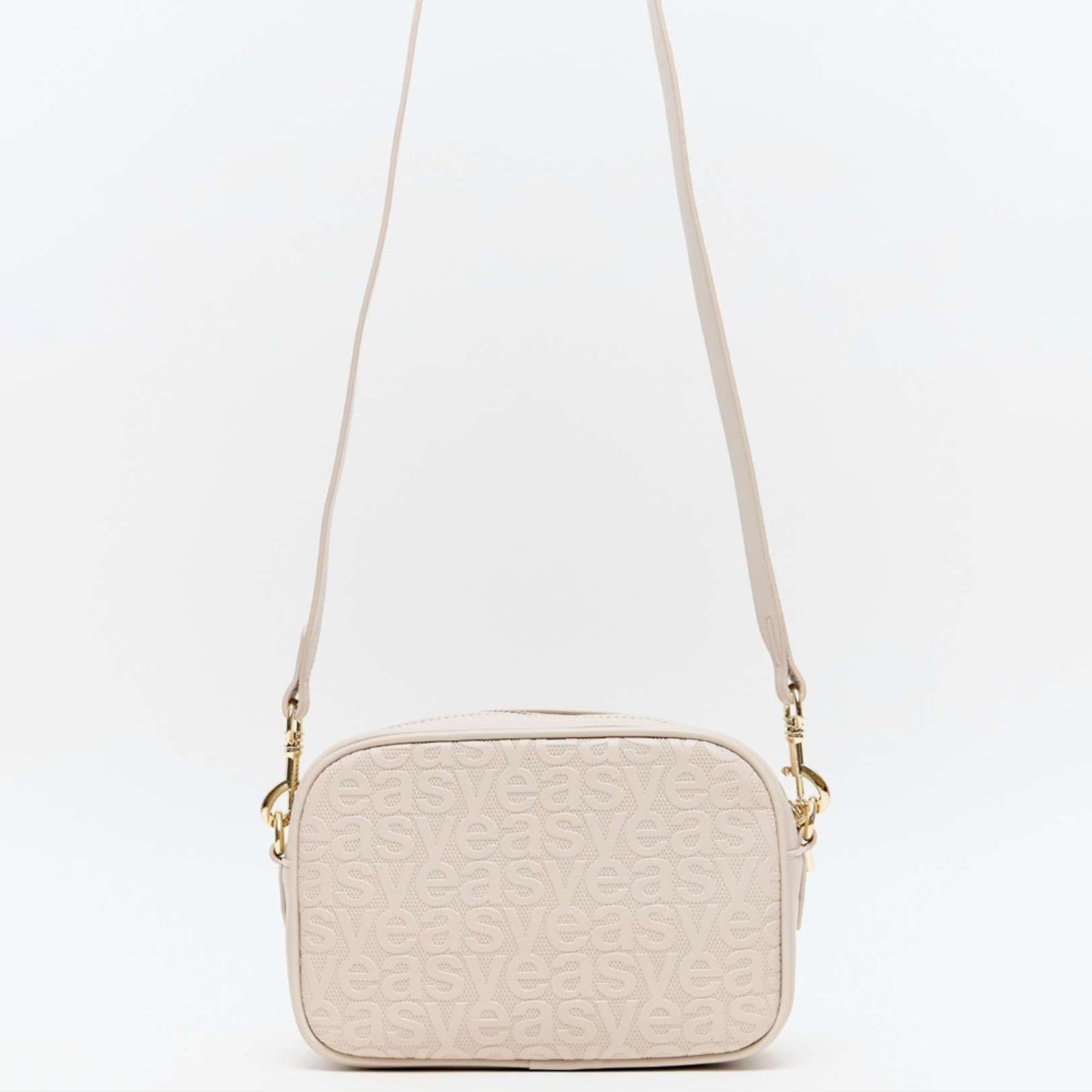 Vista 2 Bolsa Crossbody Easy Lança Perfume With Ve26 Feminino Easy Lança perfume bege