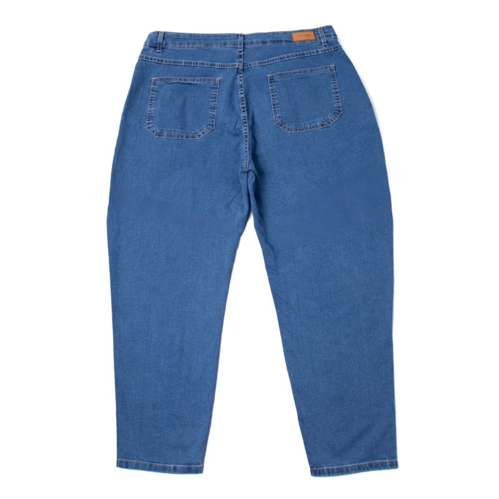 Vista 2 Calça Jeans Feminina Sawary Plus Size Fly Claro Sawary azul