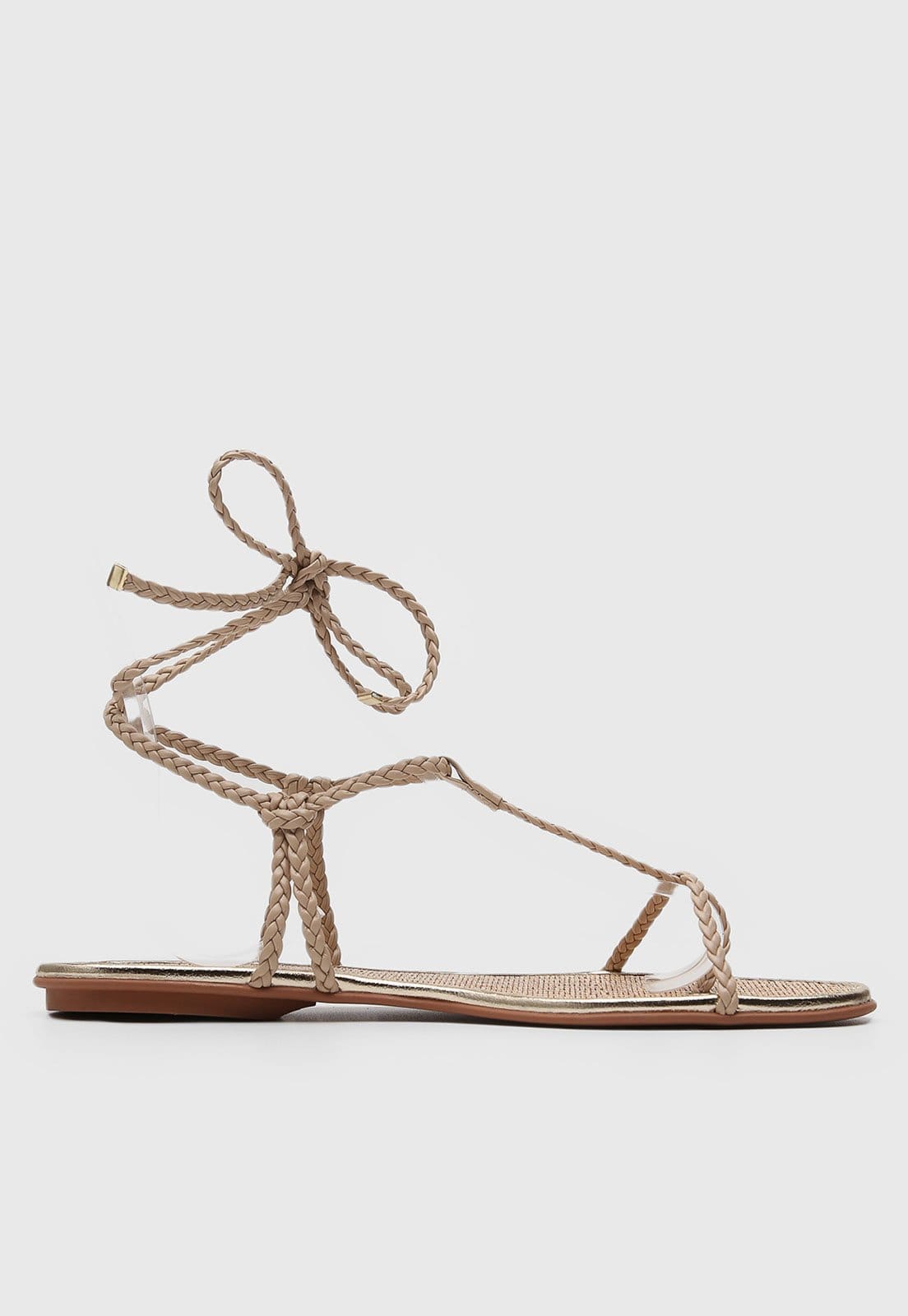 Vista 2 Rasteira Santa Lolla Tressê Santa Lolla bege