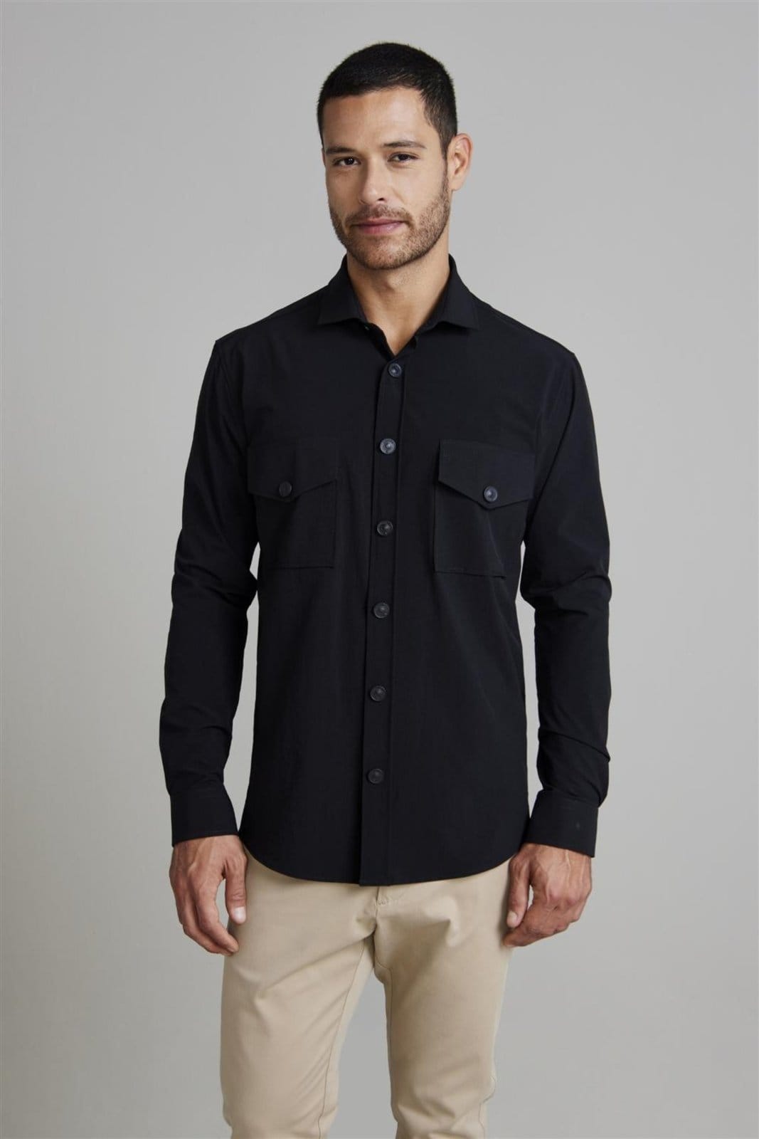 HIGHSTIL Camisa com Bolso Lisa Tecnocomfy Comfort