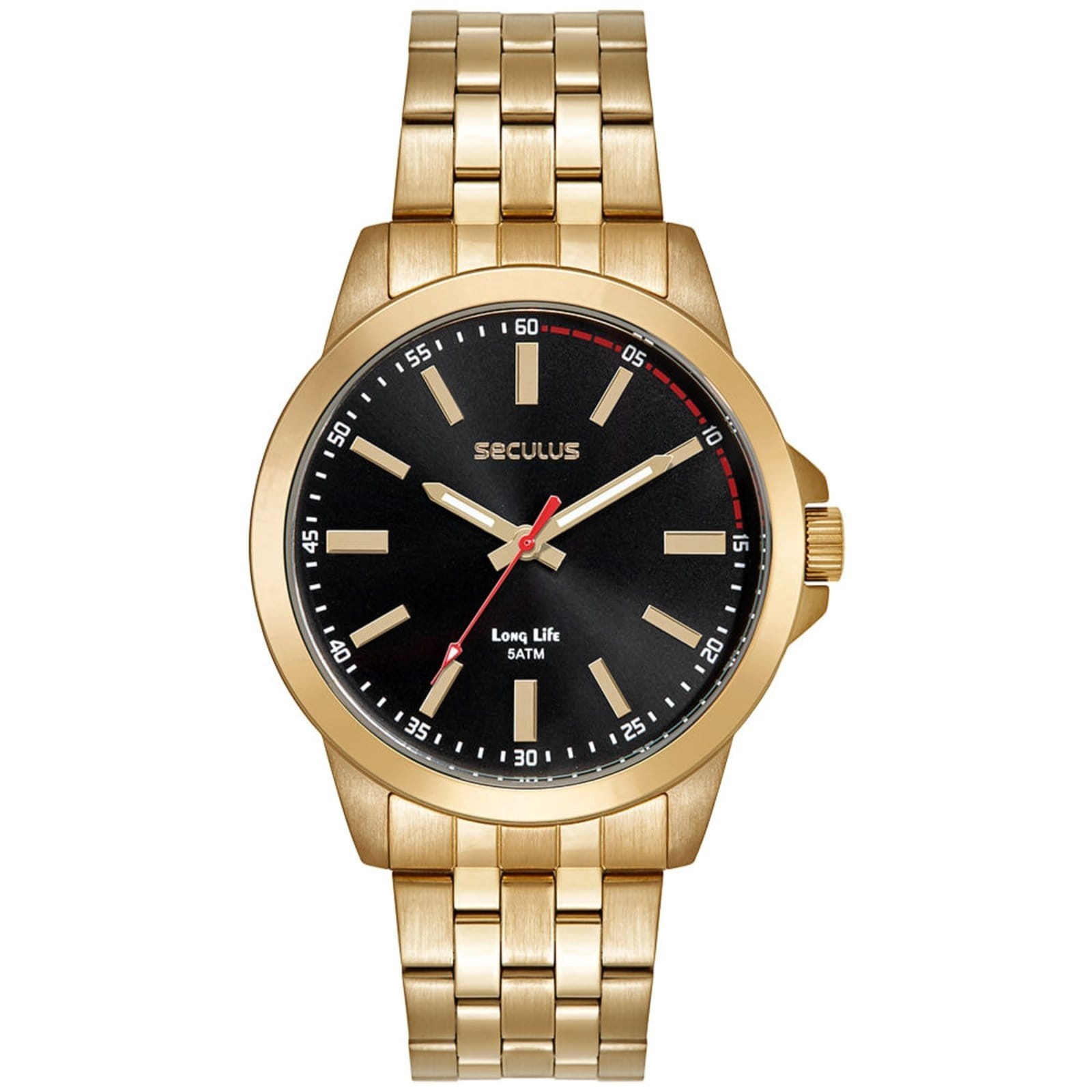 Relógio Masculino Seculus Analógico Preto