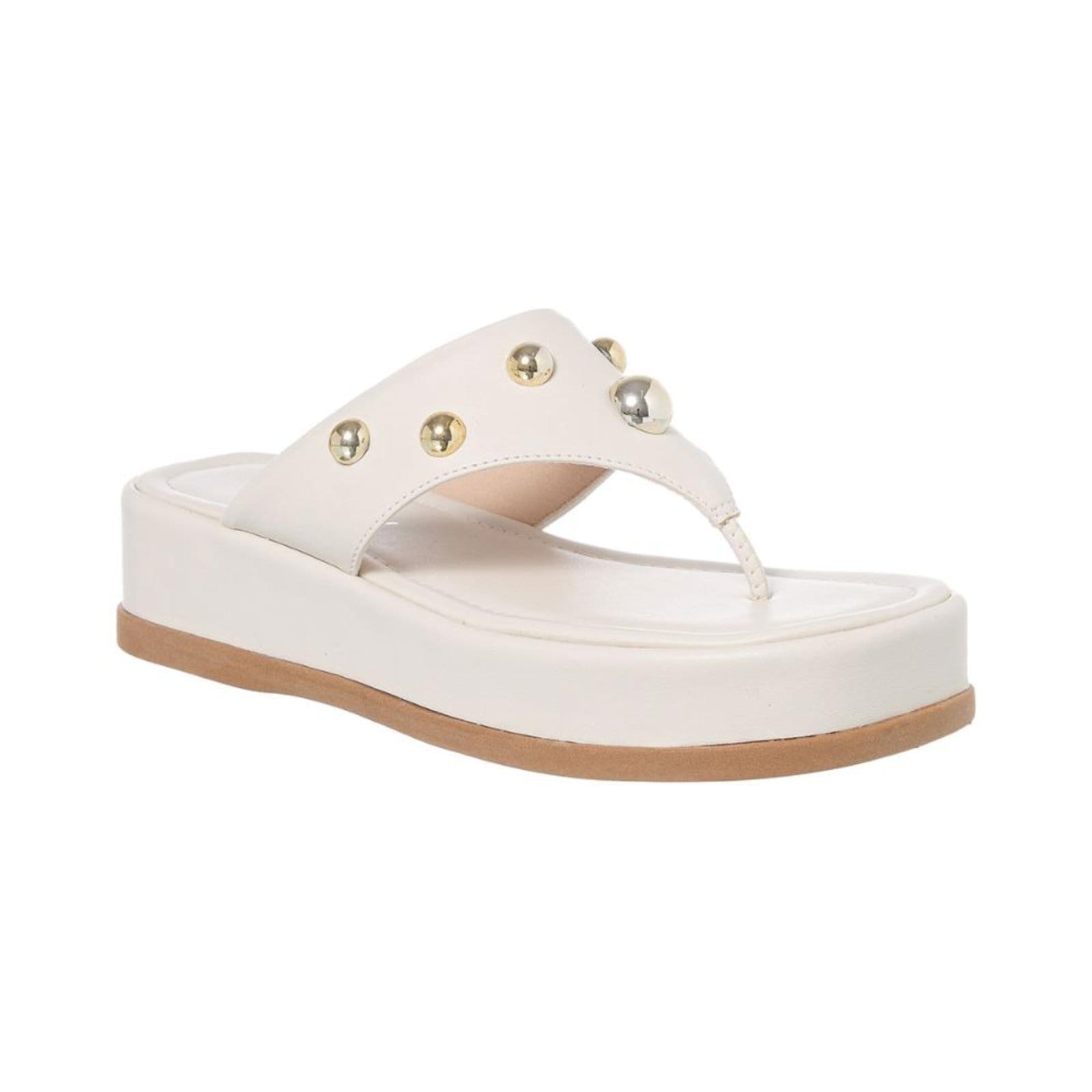 Sandália Papete Flatform Feminino Chinelo de Dedo Original Off White