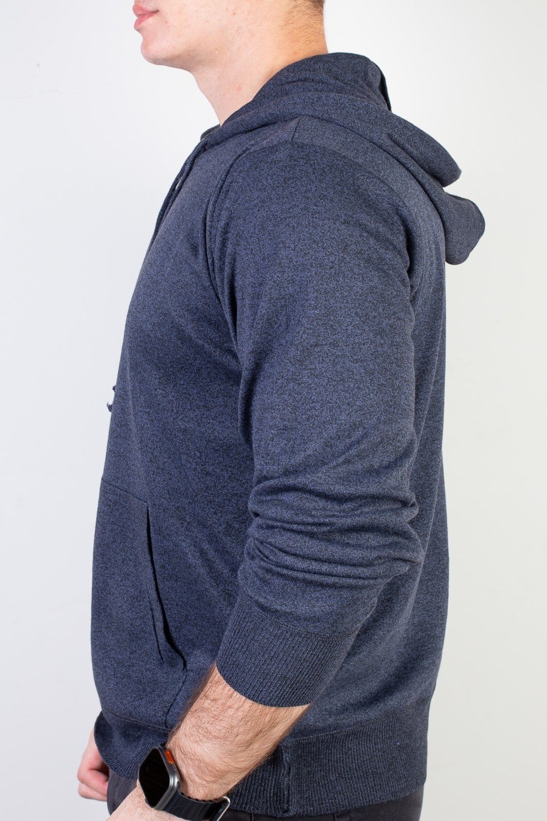 Vista 2 Blusa Enluaze Masculina Moletinho Com Capuz 90153 - Azul Marinho Enluaze bordô azul