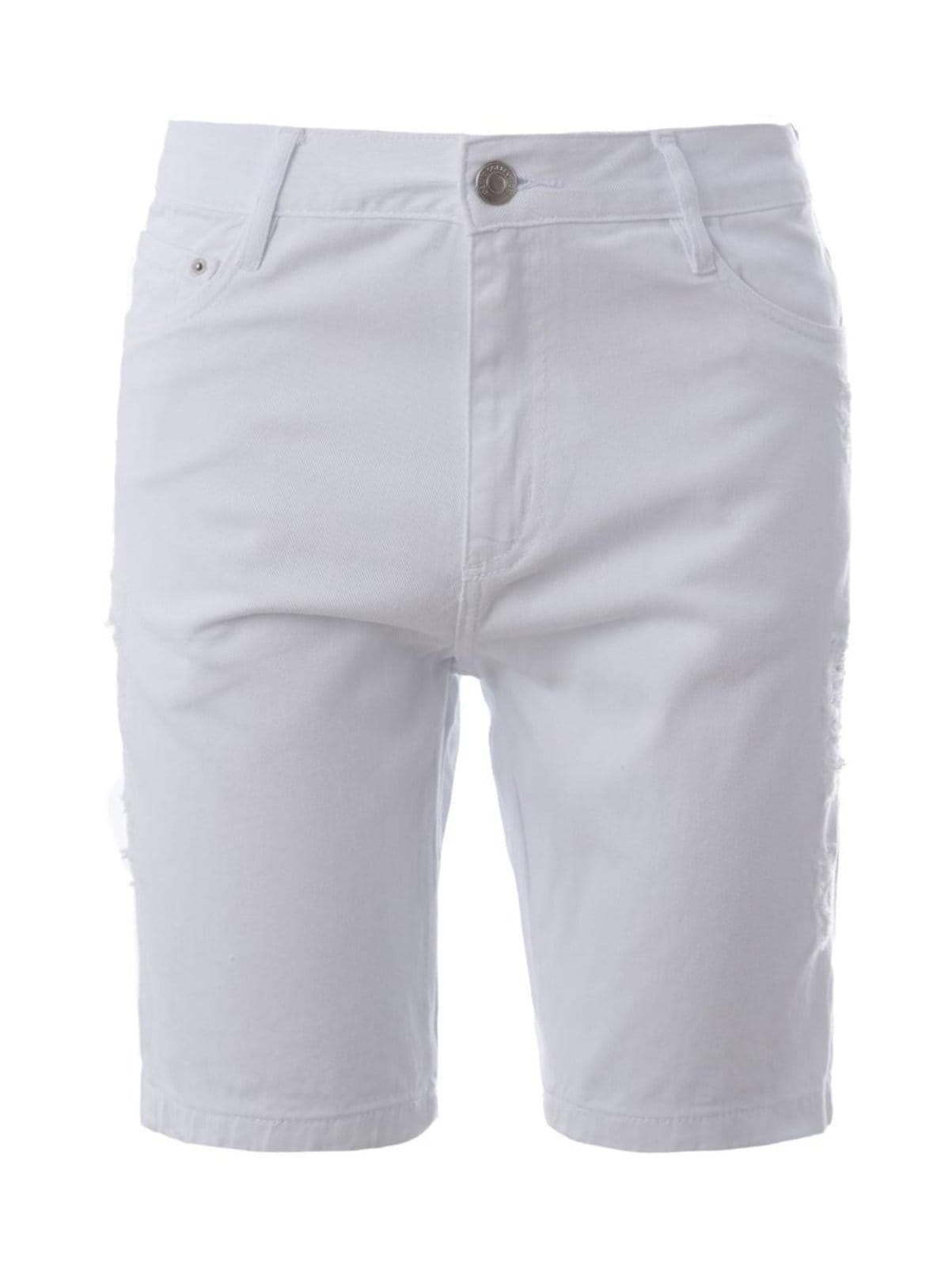 Bermuda Sarja Destroyed Elétron Masculina