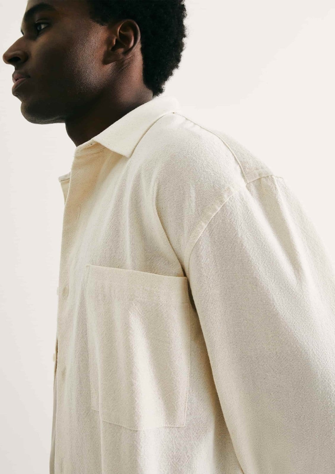Vista 2 Camisa Masculina Comfort Texturizada Hering nude
