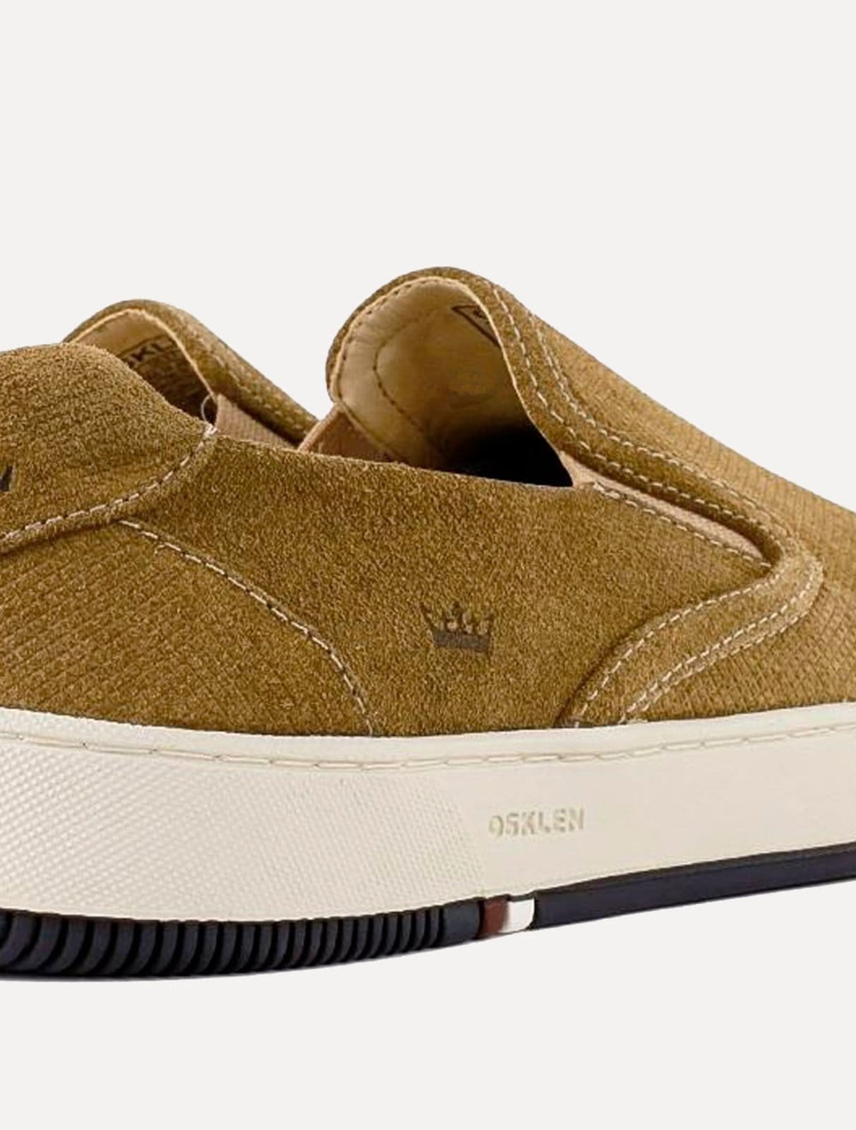 Vista 2 Tênis Osklen Masculino Slip On Bossanova Texture Osklen marrom