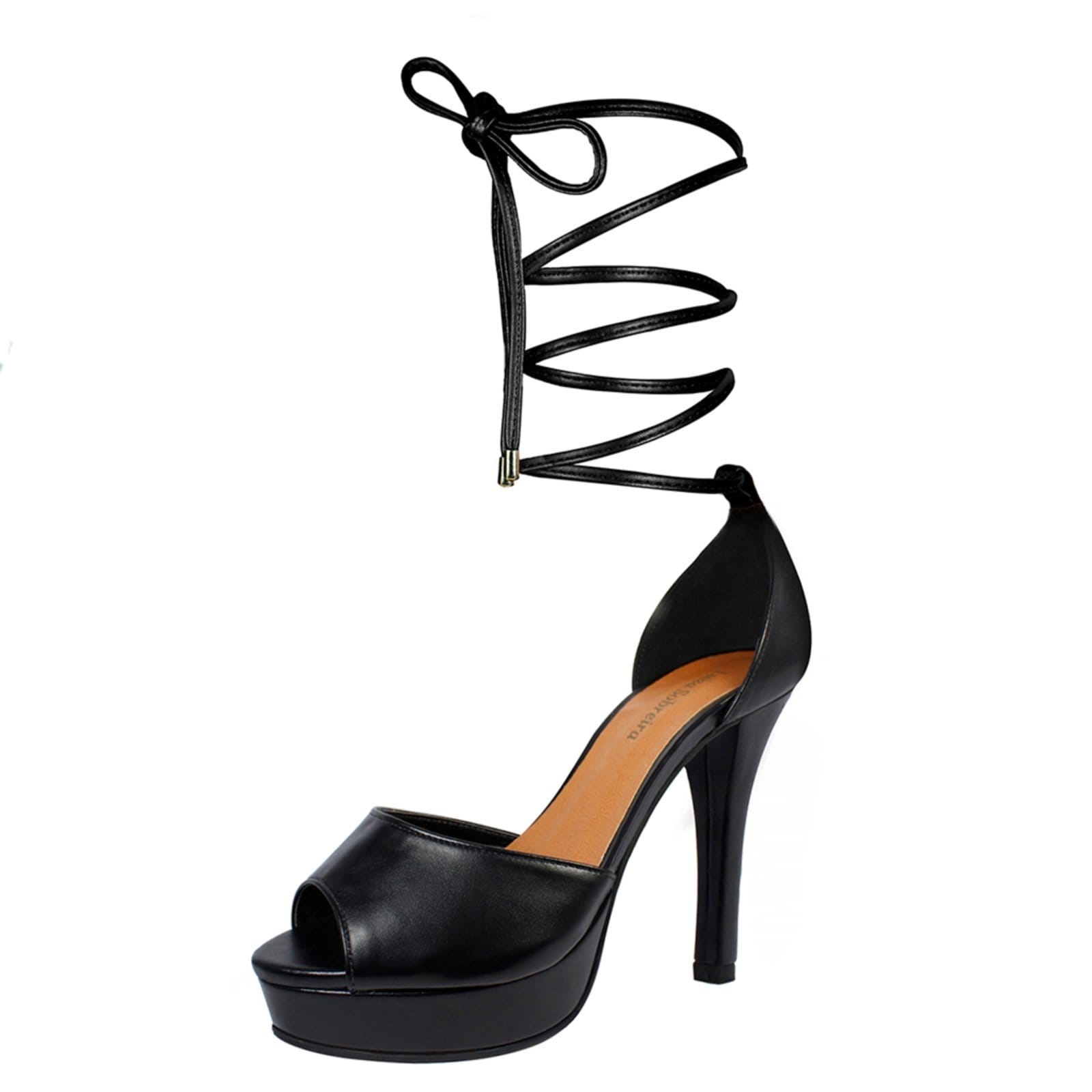 Vista 2 Meia Pata Troca Tira Salto Alto Fino Luiza Sobreira Preta Mod. 2188-2 Luiza Sobreira preto