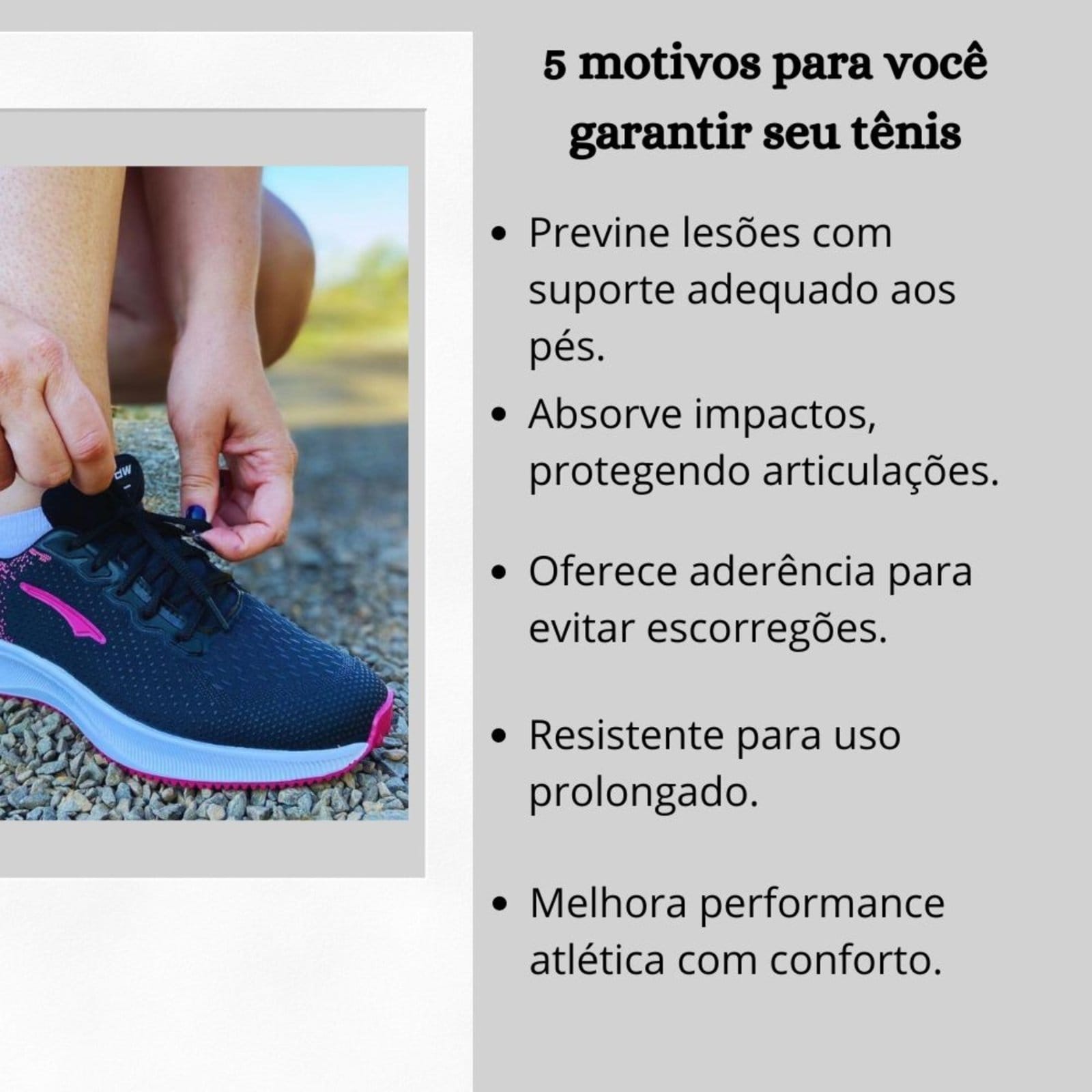 Vista 2 Kit Tênis Feminino Academia Casual Esportivo Macio Ortopédico Preto + Meia e Palmilha Bia Ramos pink/preto pink