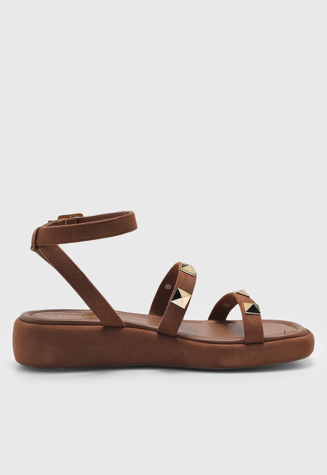 Vista 2 Rasteira Feminina Via Marte Tachas VIA MARTE marrom