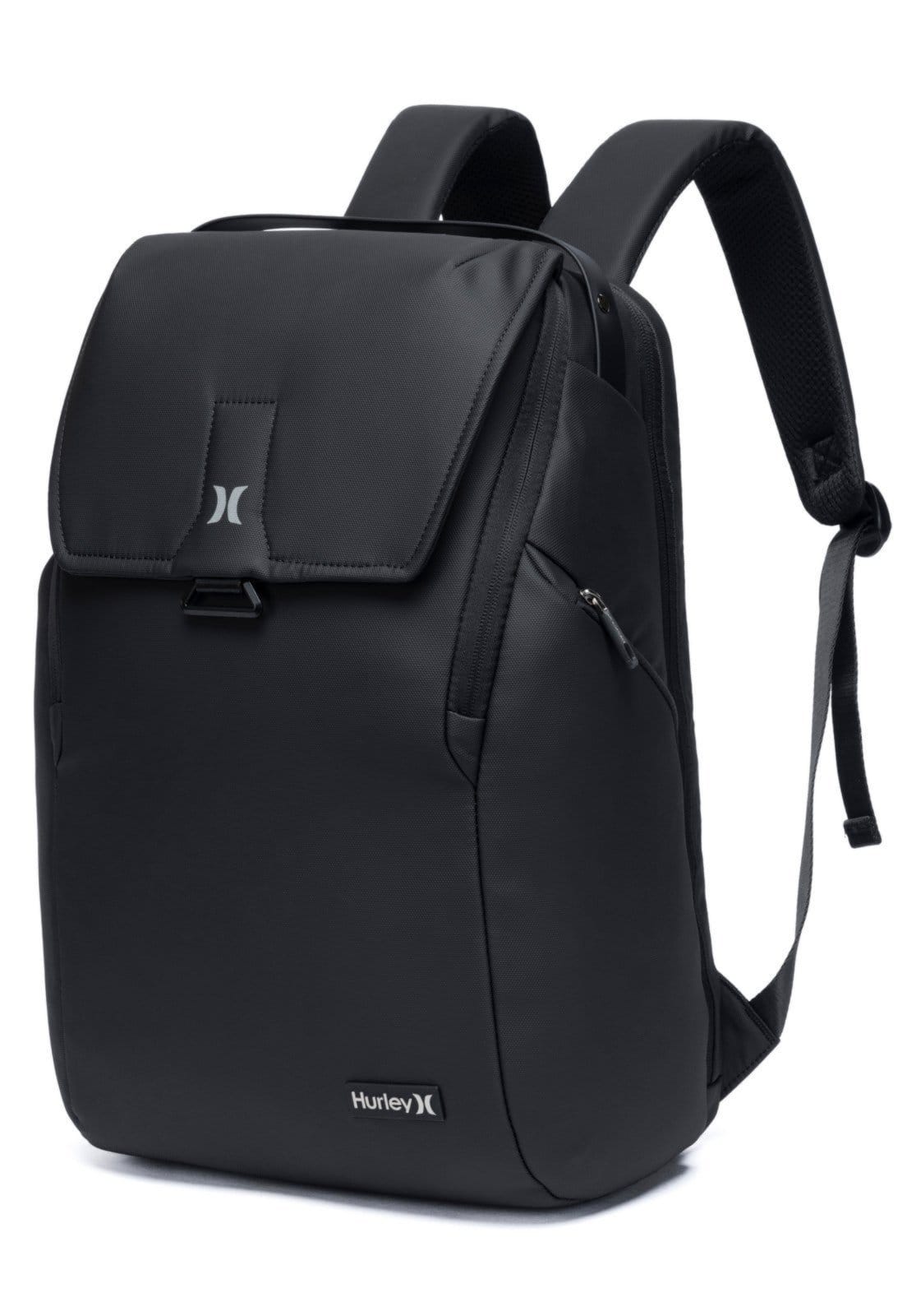 Vista 2 Mochila Faculdade Espaçosa Bolsa Notebook Executiva hurley preto