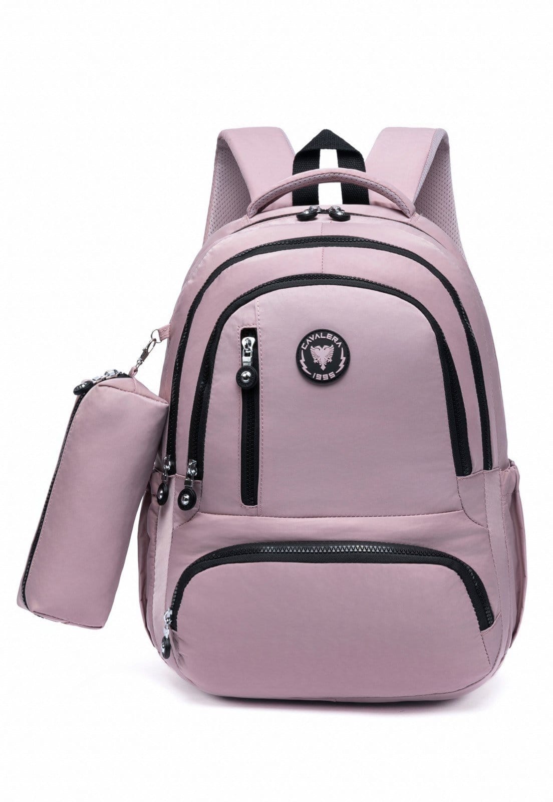 Kit Mochila Estojo Feminino Cavalera Escolar Faculdade Espaçosa Resistente