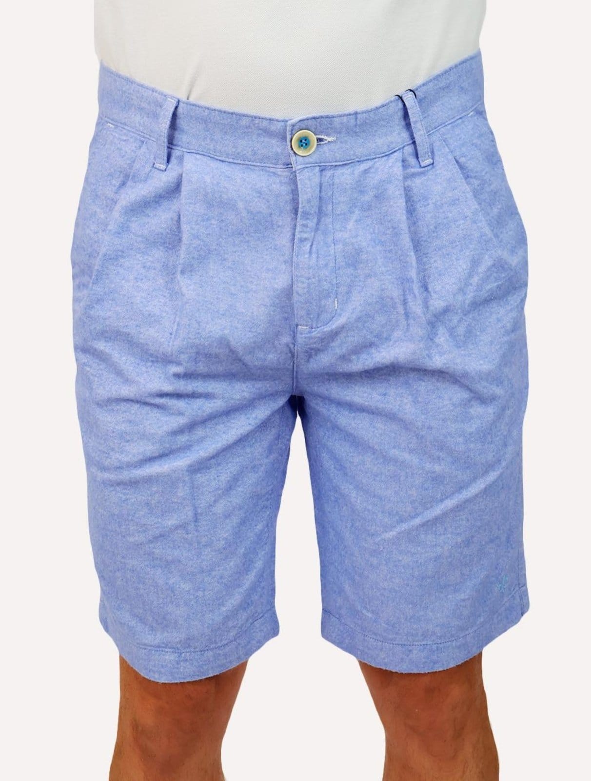 Bermuda Dudalina Masculina Sarja Right Oxford Claro