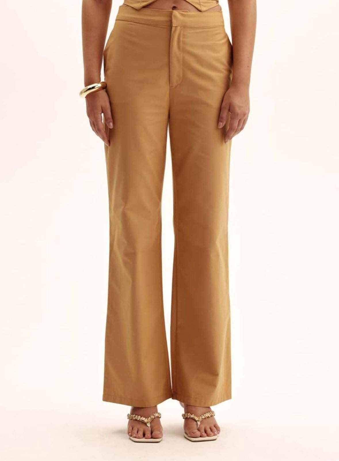 Calça Feminina Alfaiataria Reta Cós Médio Triton Bee