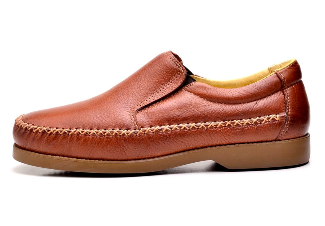 Vista 2 Sapato Casual Clube do Sapato de Franca Volare Whisky Clube do Sapato de Franca caramelo