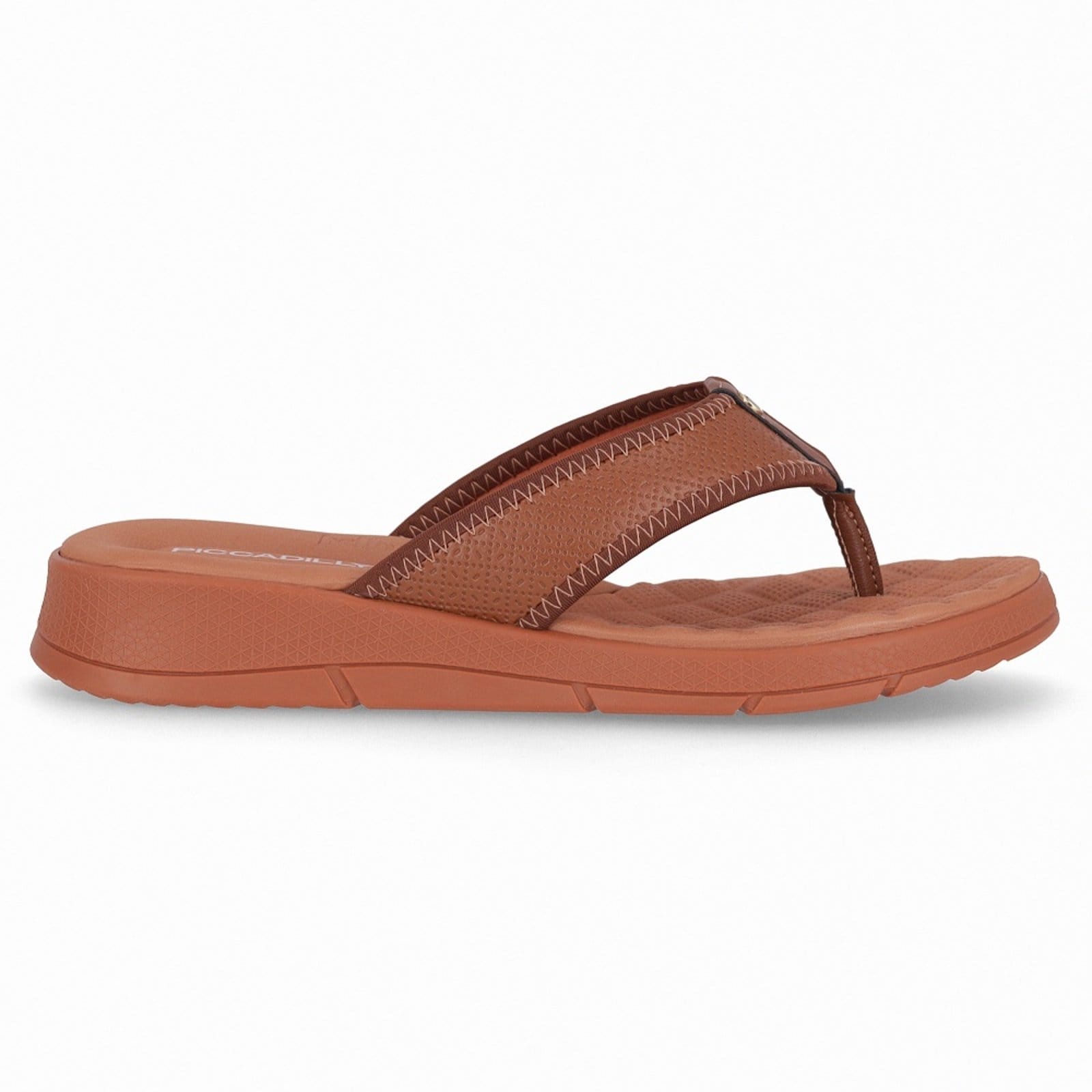 Chinelo Esporão Anabela Médio Piccadilly 571009 Feminino - Ocre
