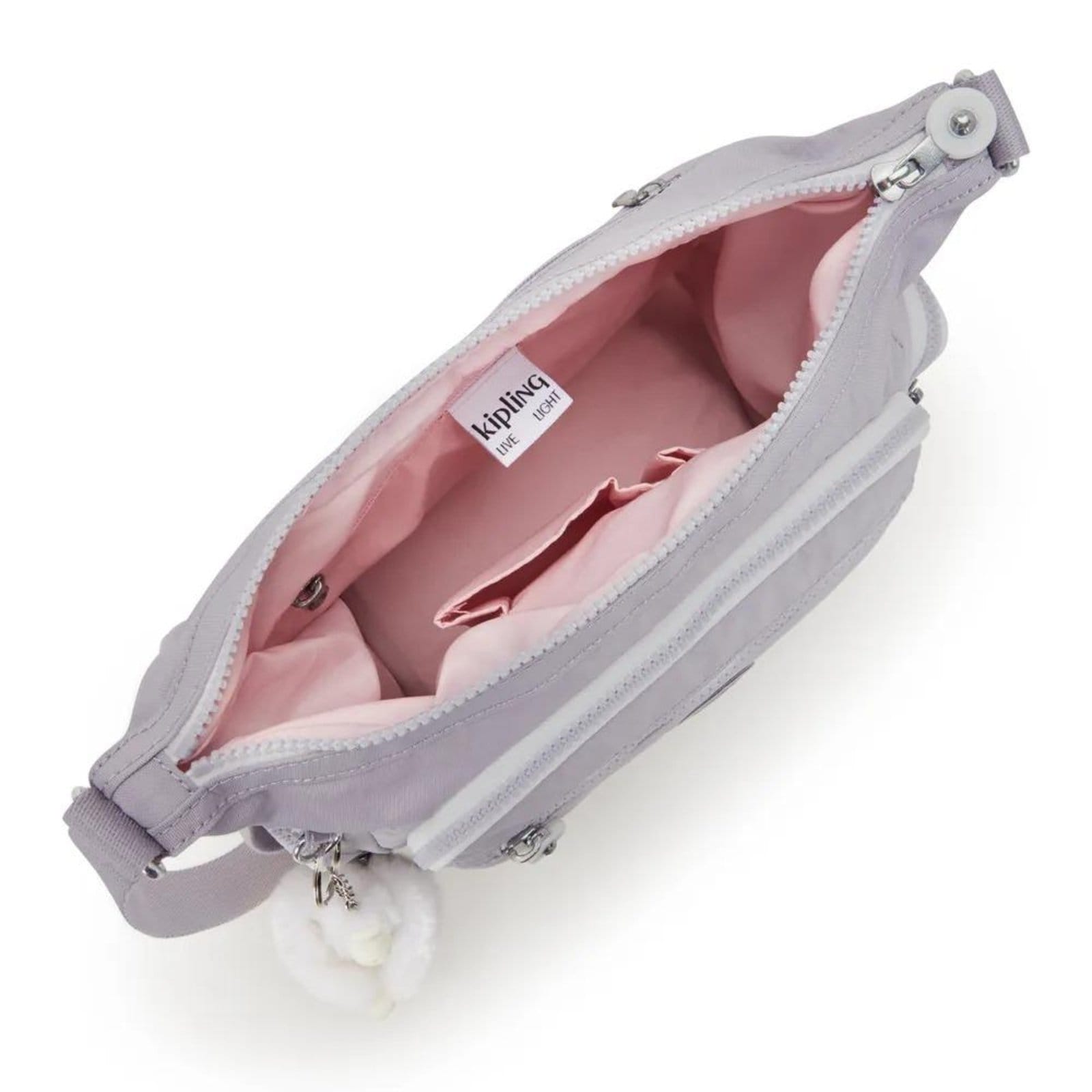 Vista 2 Bolsa Kipling Gabbie S Tender Grey Kipling cinza grey