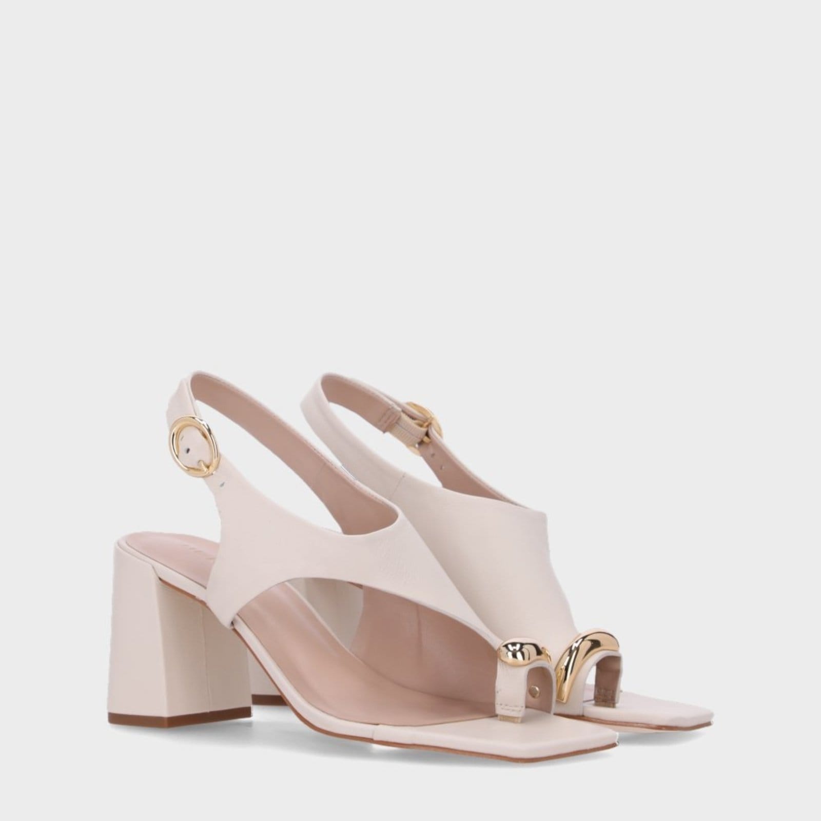 Vista 2 Sandália Salto Luz da Lua - 60830001 Off-white Luz Da Lua off-white white