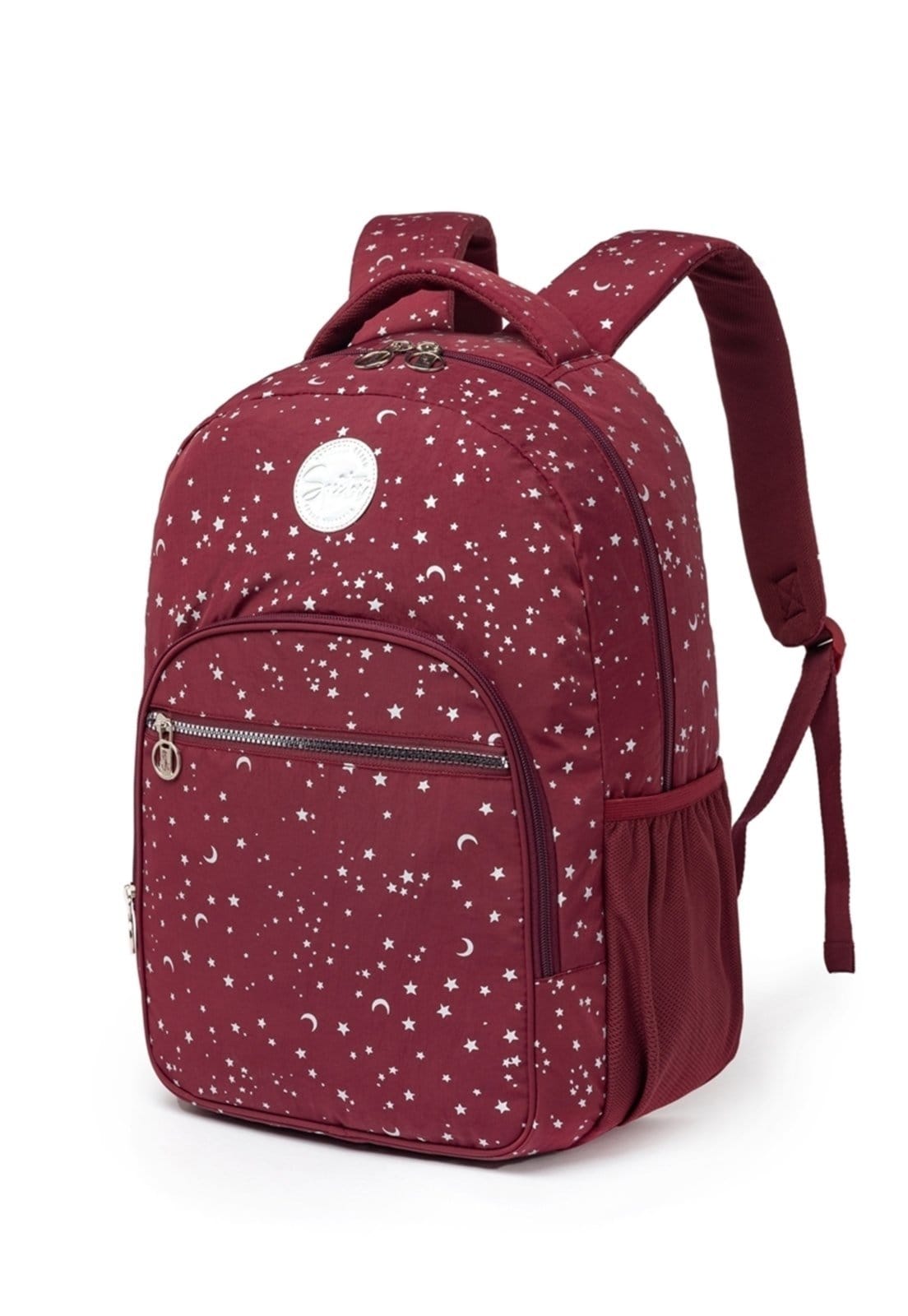 Vista 2 Infantil - Mochila Bolsa Spector Feminina Escolar Espaçosa Reforçada Spector vermelho