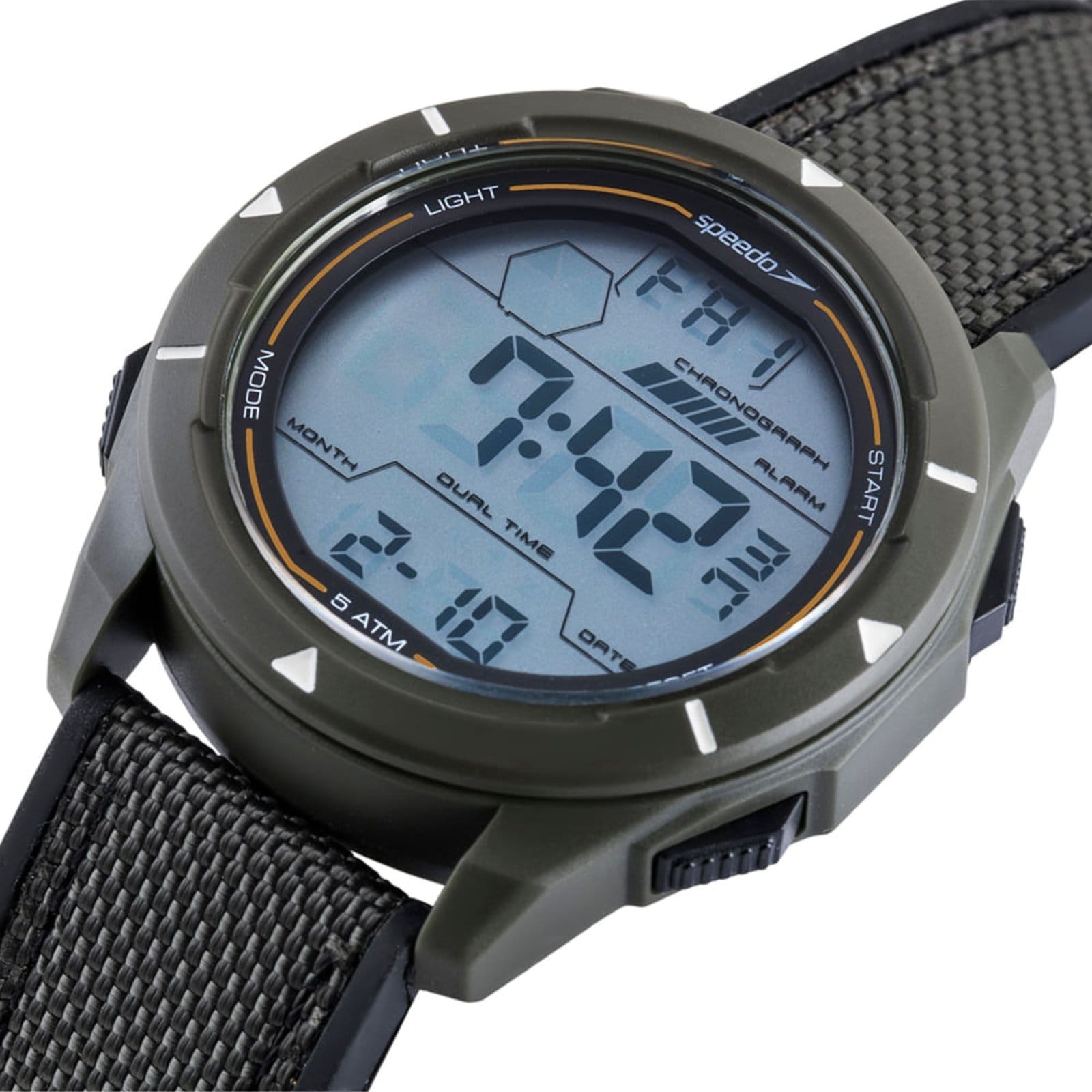 Vista 2 Relógio Speedo Masculino Digital Esportivo Nylon Speedo cinza