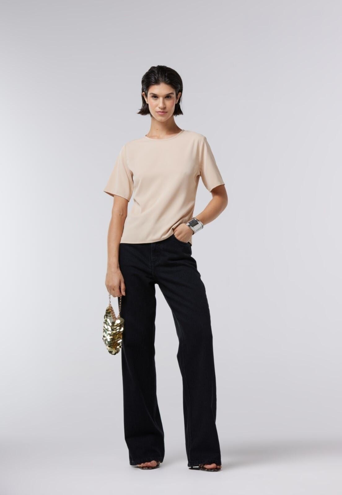 Calça Jeans Traymon Wid Leg 5 Bolsos