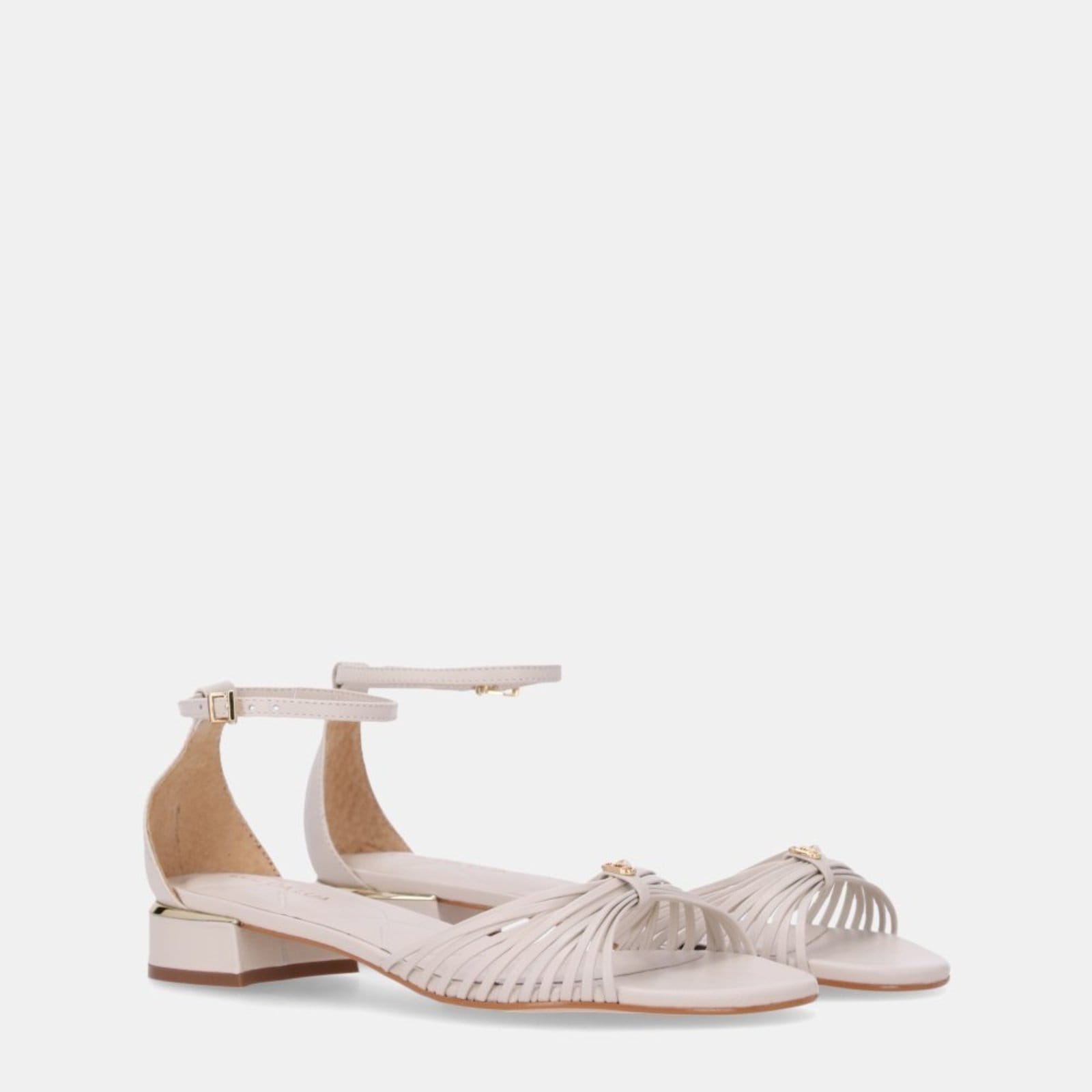 Vista 2 Sandália Rasteira Luz da Lua - 80910007 Luz Da Lua Off-white Luz Da Lua off-white white