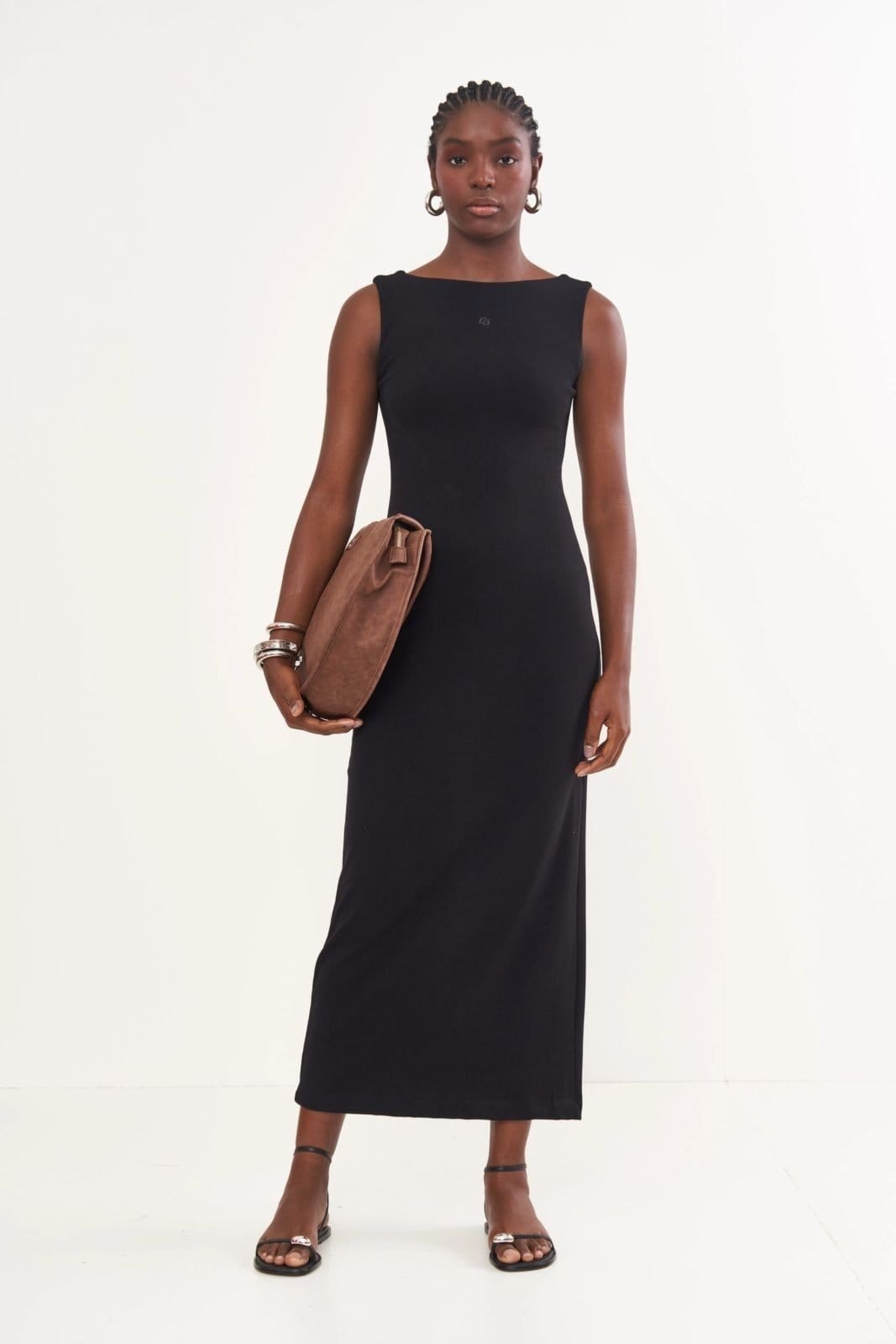 Vestido Midi Decote Costas Colcci