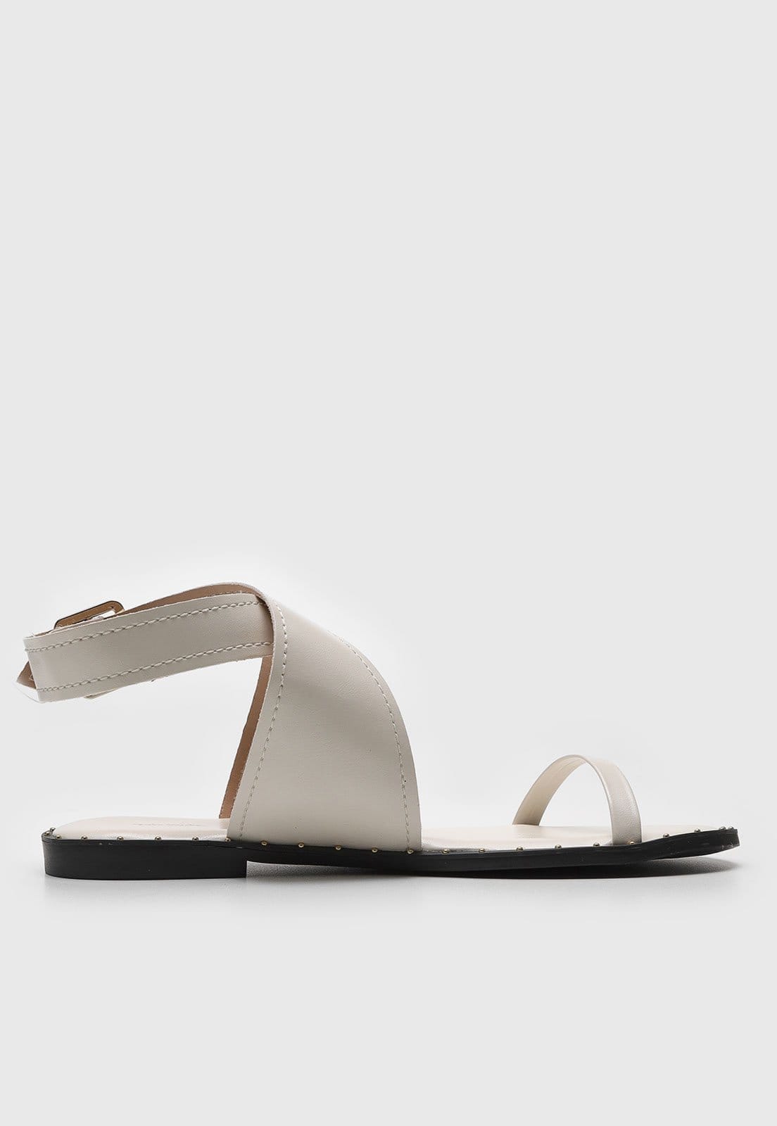 Rasteira Via Mia Transpassada Off-White